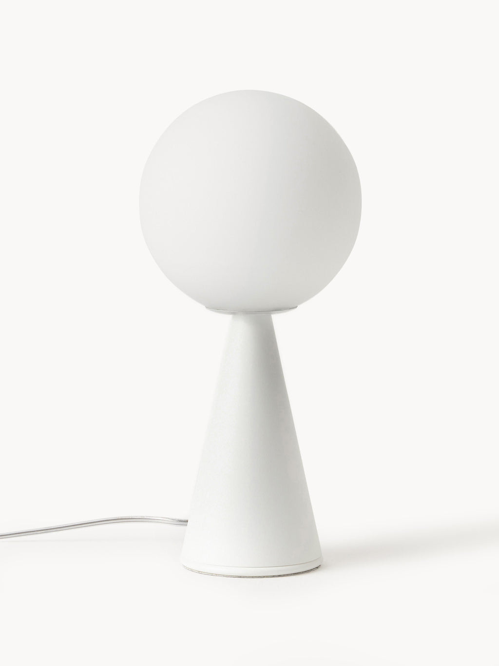 Petite lampe à poser artisanale Cyric - Blanc