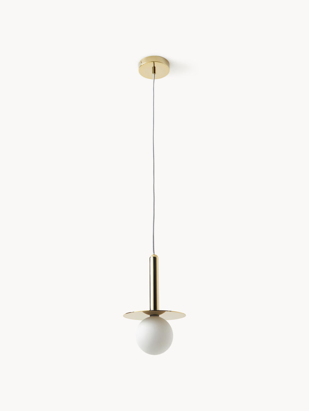 Petite suspension Isleif - Blanc, doré