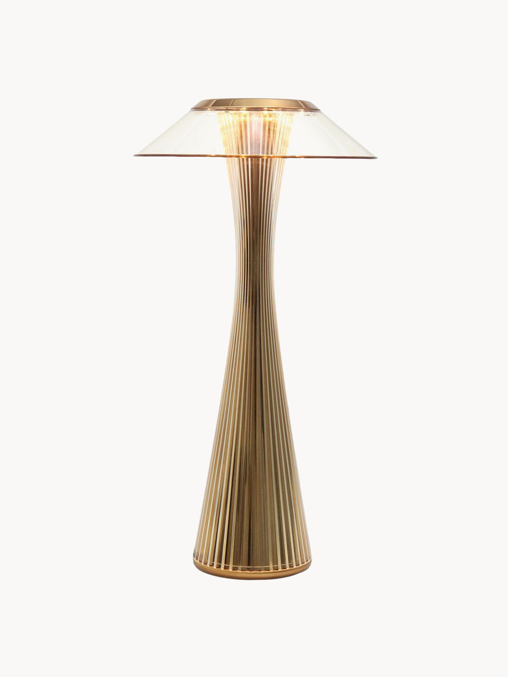 Petite lampe à poser LED mobile Tollef - Doré