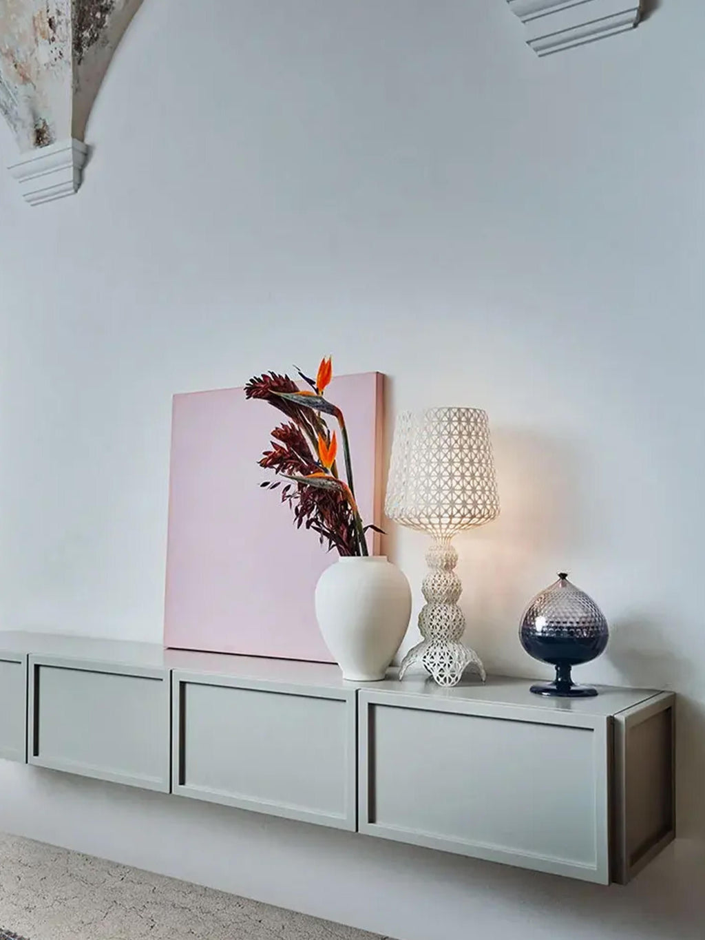 Lampe à poser LED Mini Dreng, intensité ajustable - Blanc