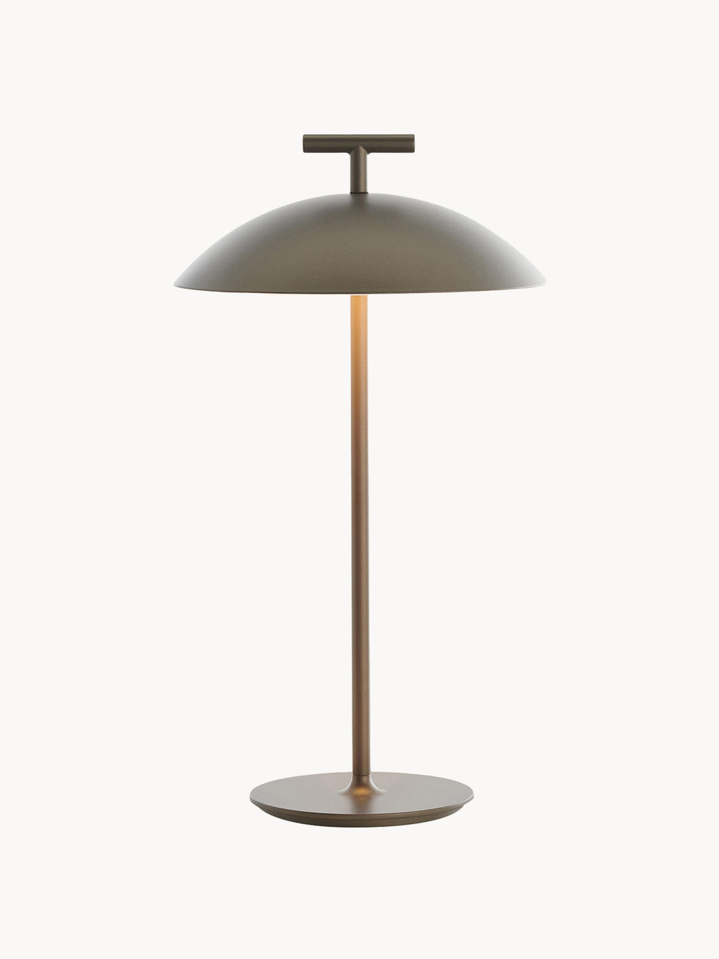 Lampe à poser LED mobile intérieure/extérieure Mini Osmund, intensité ajustable - Grège