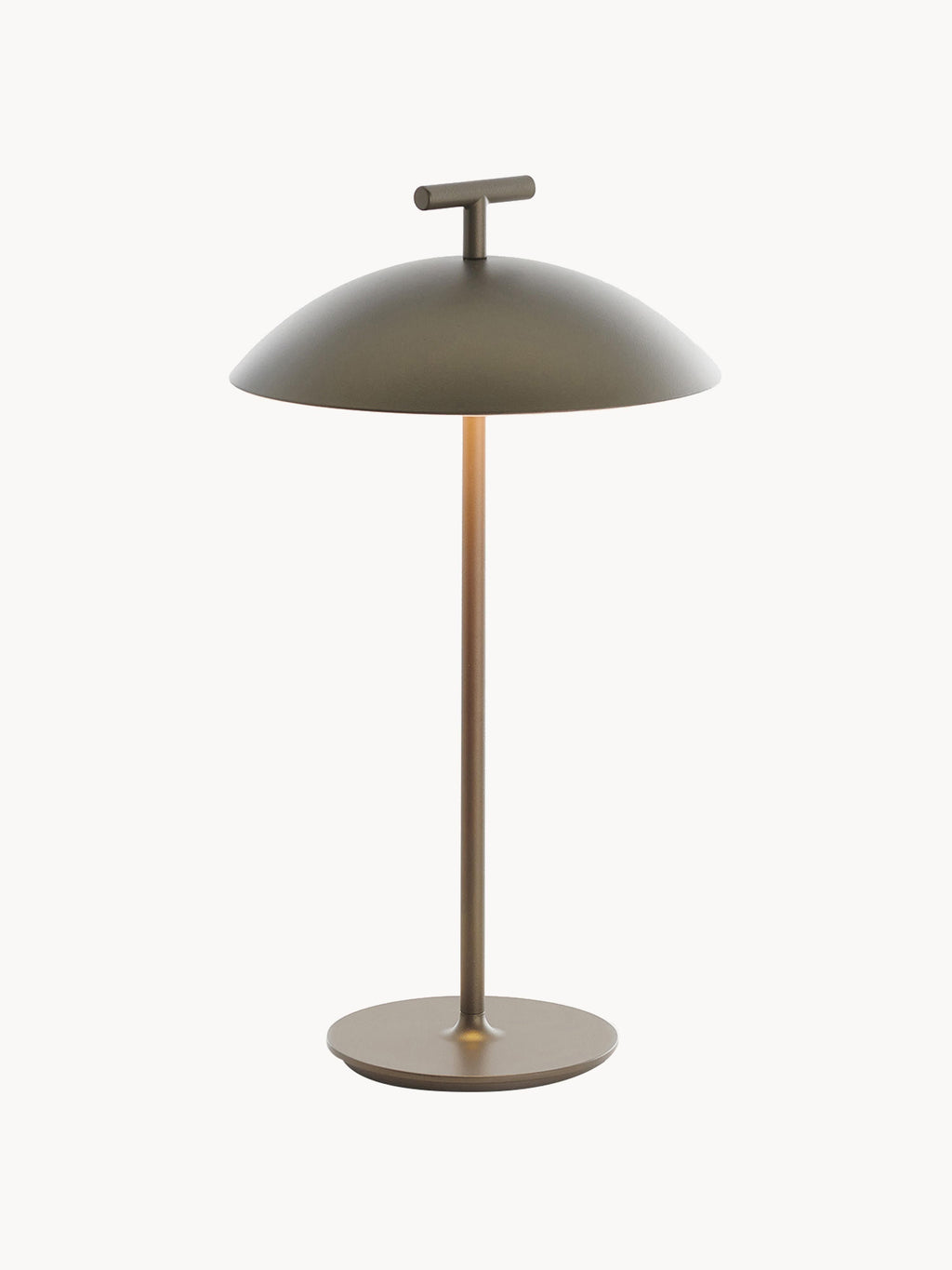 Lampe à poser LED mobile intérieure/extérieure Mini Osmund, intensité ajustable - Grège