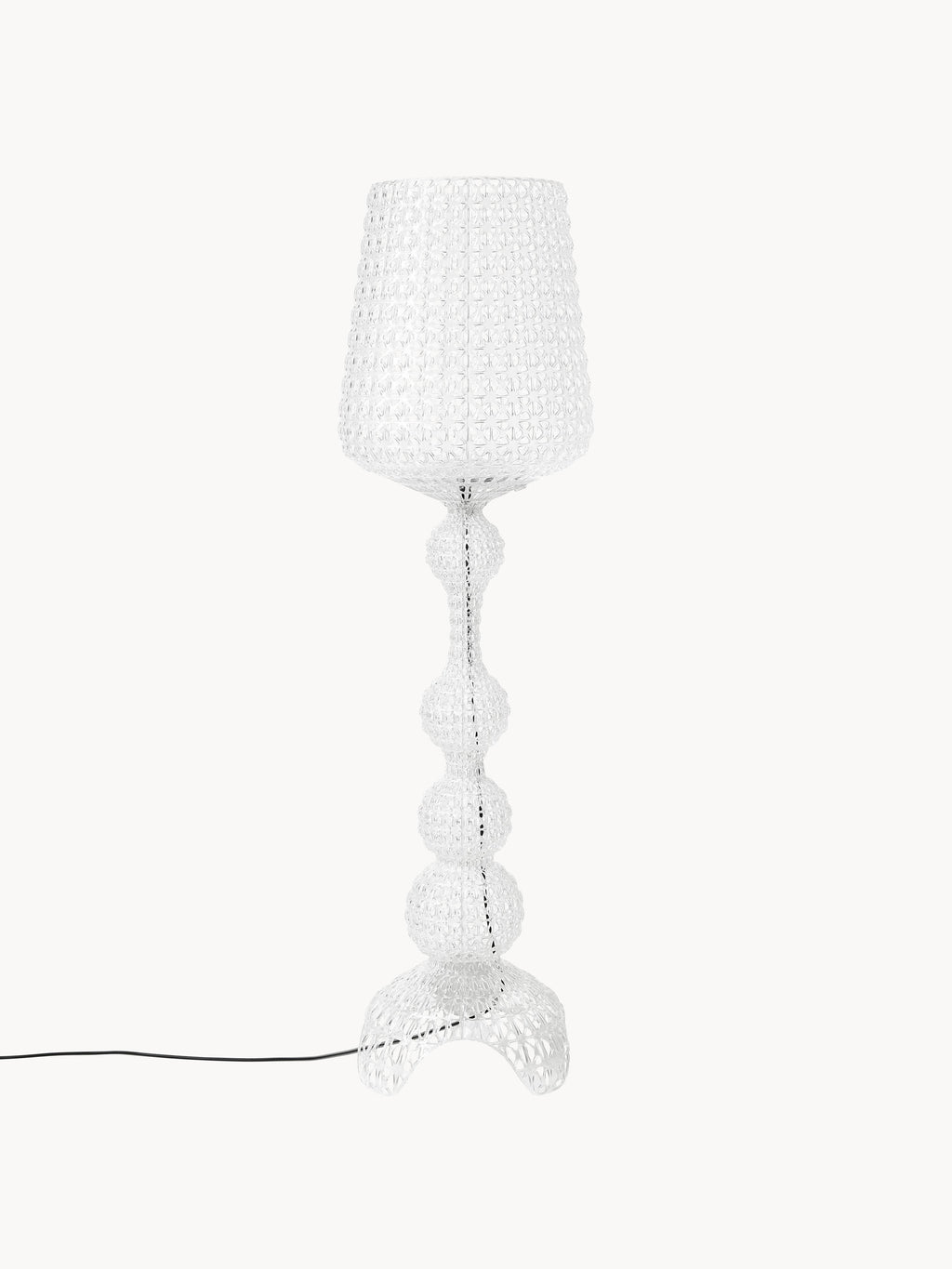 Lampadaire LED d'extérieur Dreng, intensité ajustable - Transparent