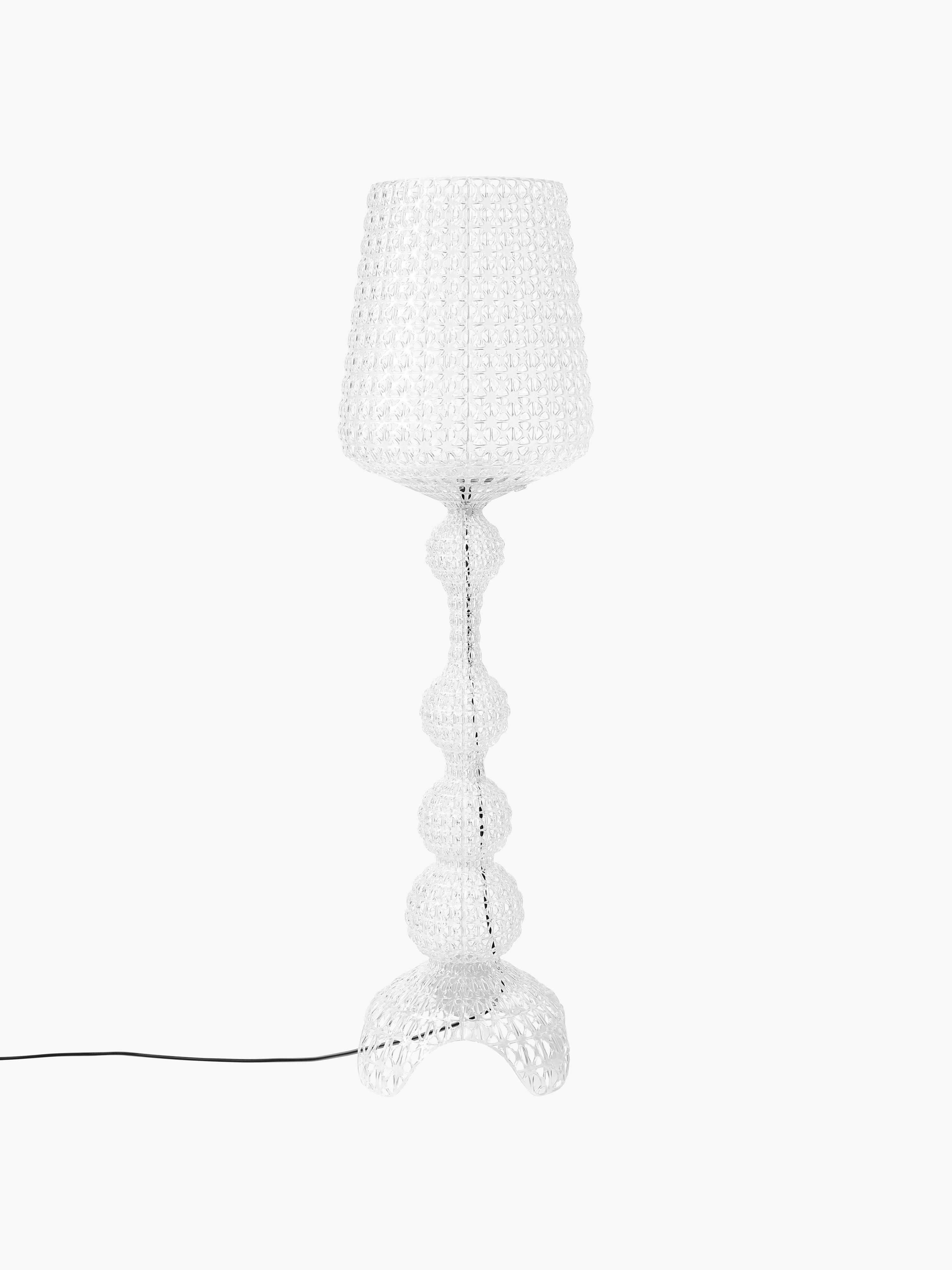 Lampadaire LED d'extérieur Dreng, intensité ajustable - Transparent