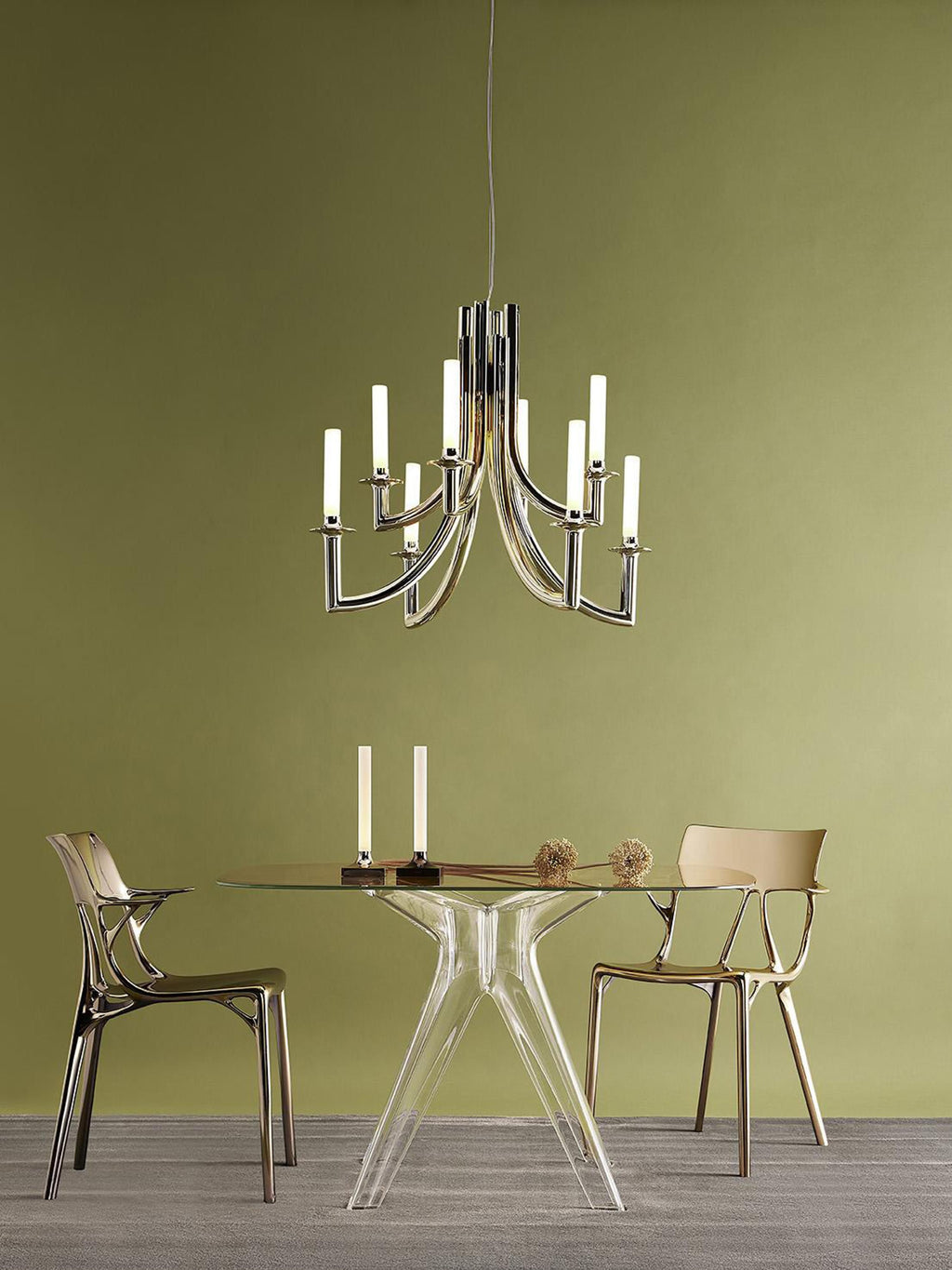 Lustre Trym - Grège, mat