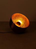 Borne d'éclairage Eike - Noir, doré