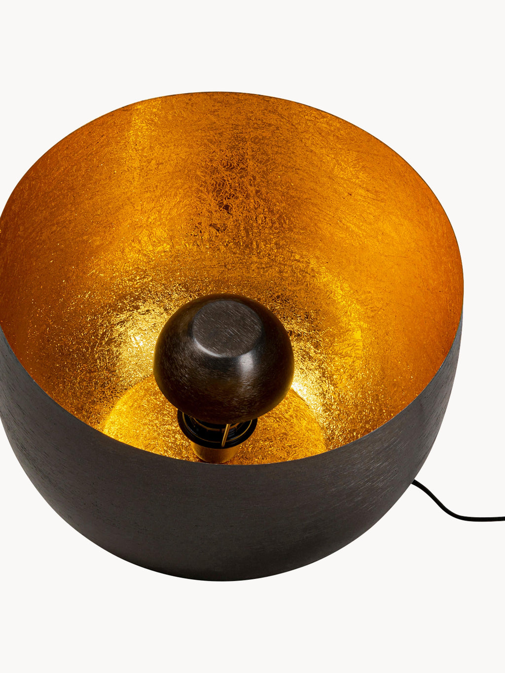 Borne d'éclairage Eike - Noir, doré