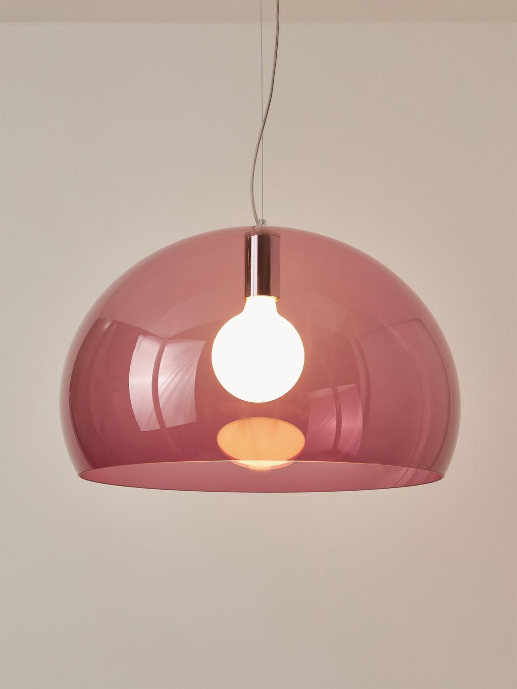 Suspension LED Hringa - Vieux rose