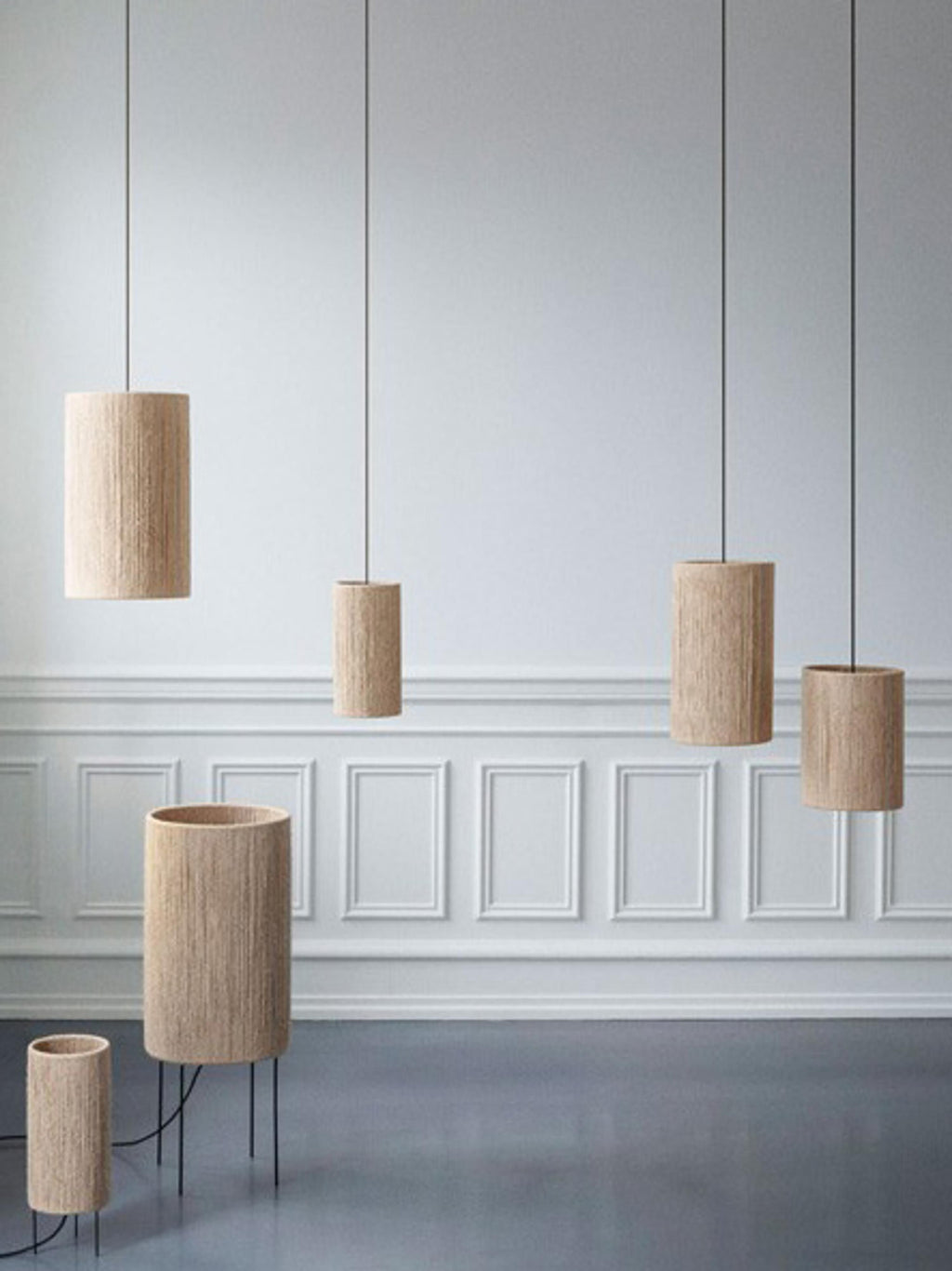 Petite suspension en jute Kund, Ø 15 cm - Beige