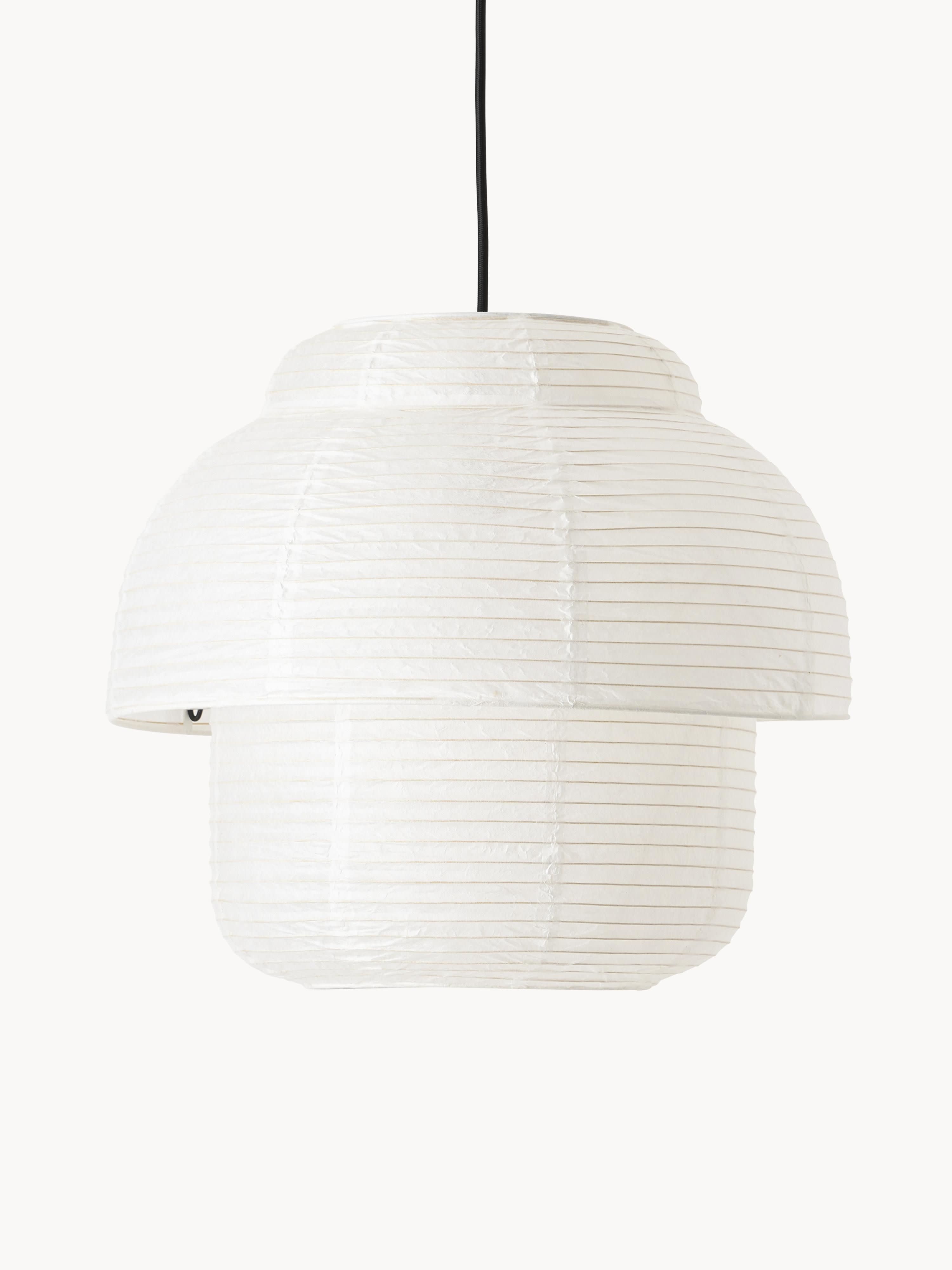 Suspension en papier de riz Vale - Blanc