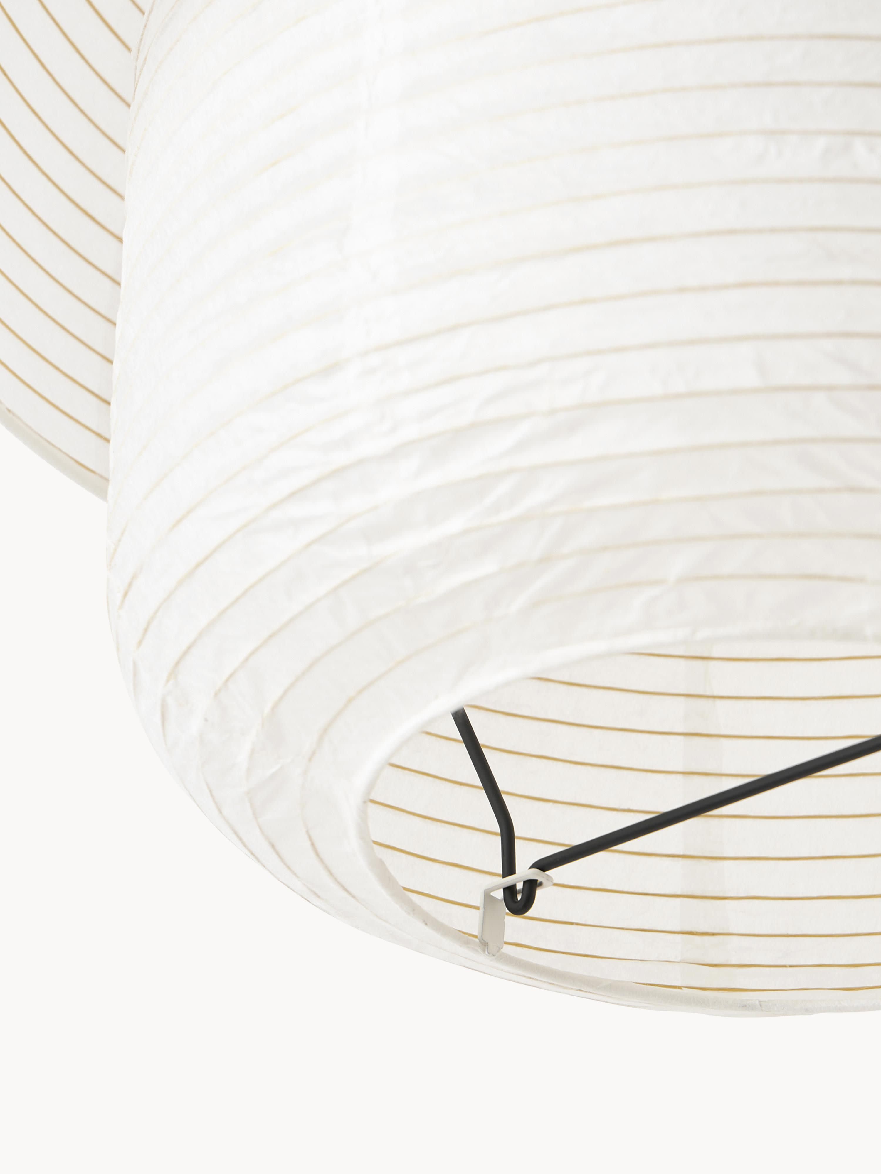 Suspension en papier de riz Vale - Blanc