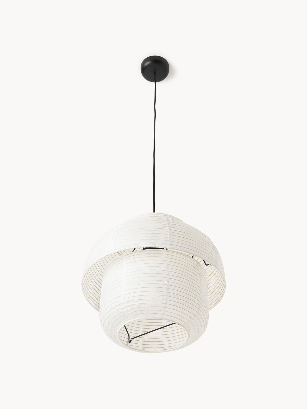 Suspension en papier de riz Vale - Blanc