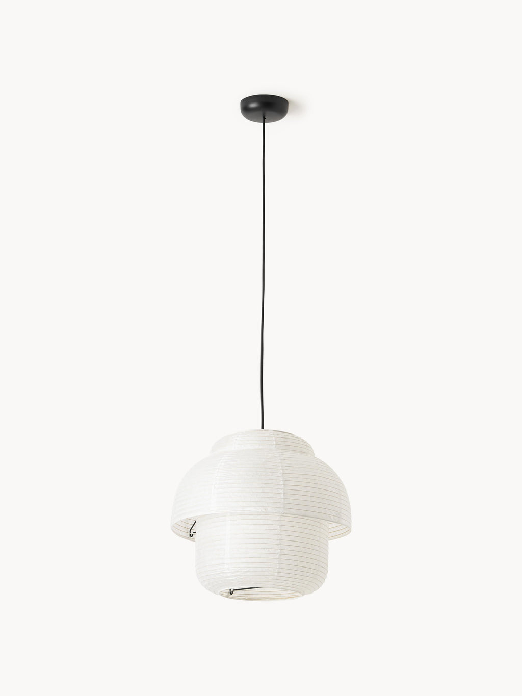 Suspension en papier de riz Vale - Blanc
