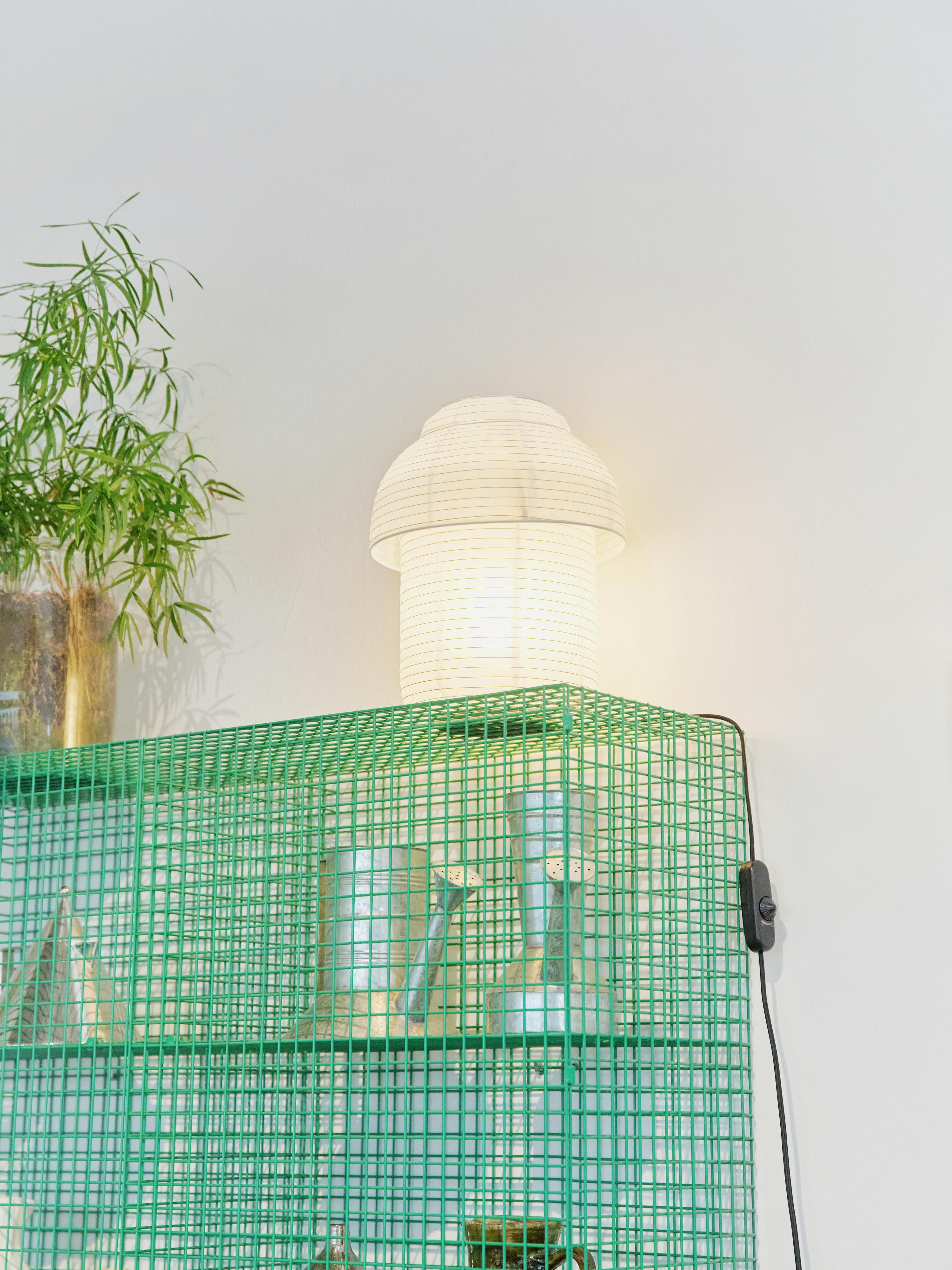 Lampe à poser en papier de riz Vale - Blanc