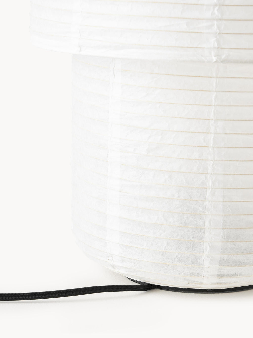 Lampe à poser en papier de riz Vale - Blanc