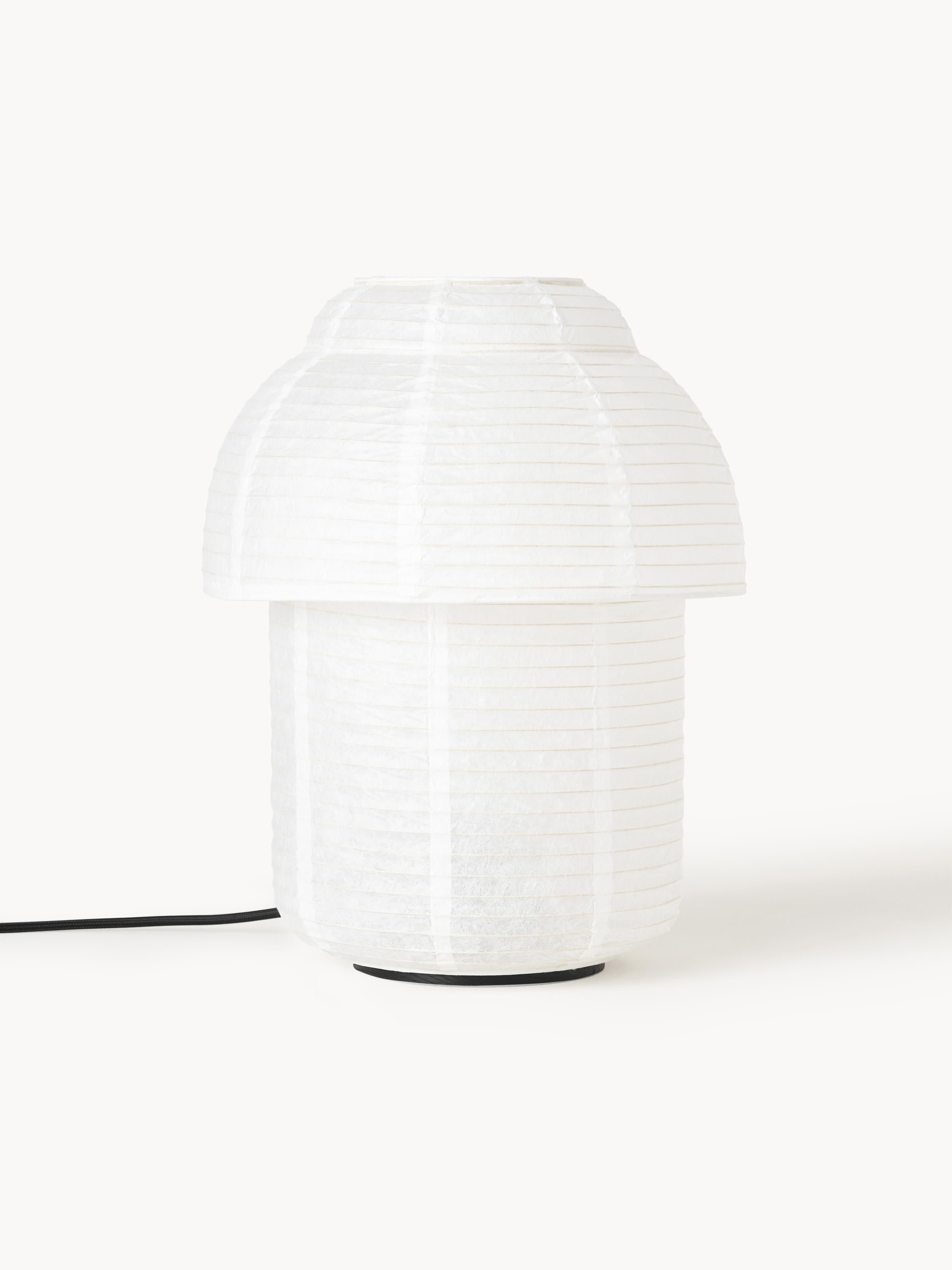 Lampe à poser en papier de riz Vale - Blanc