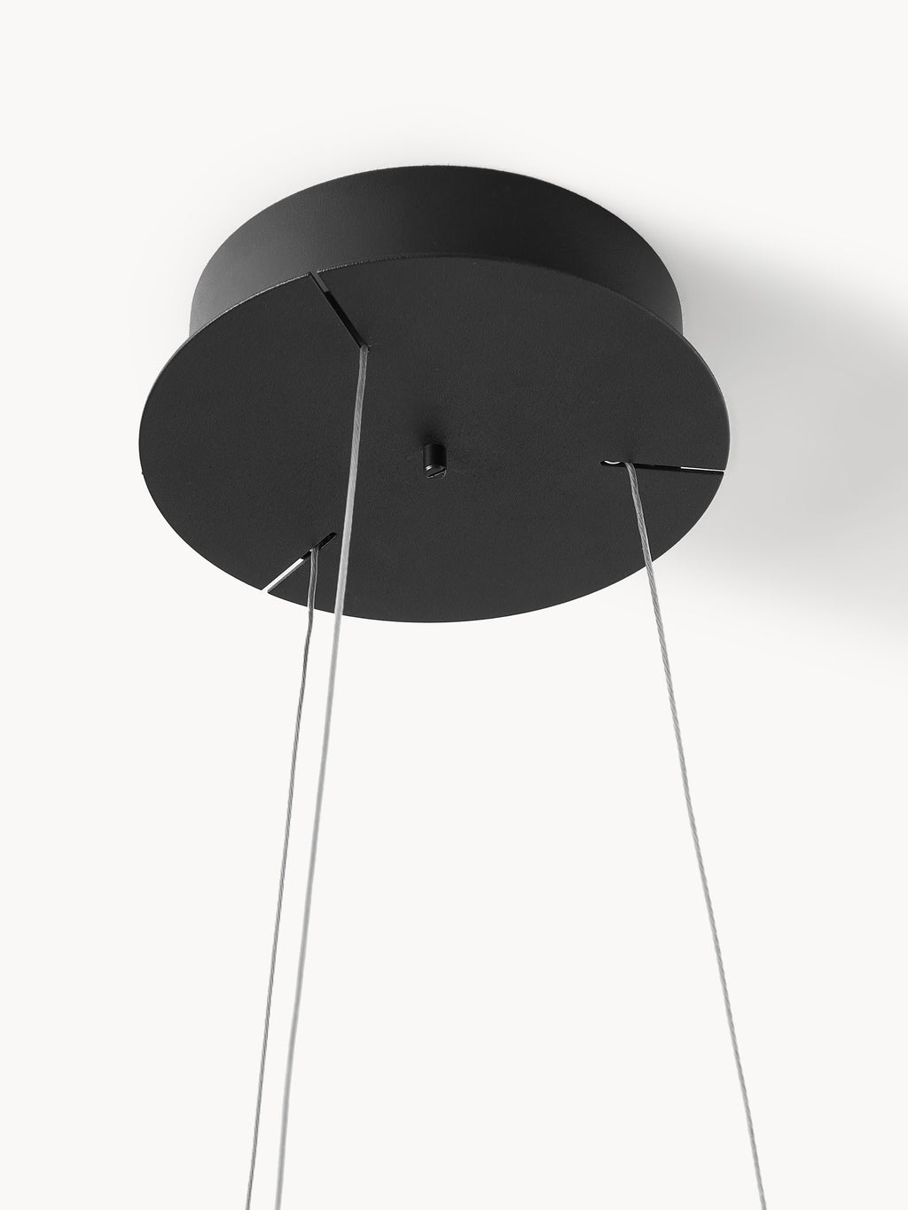 Grande suspension LED à intensité variable Roland - Noir