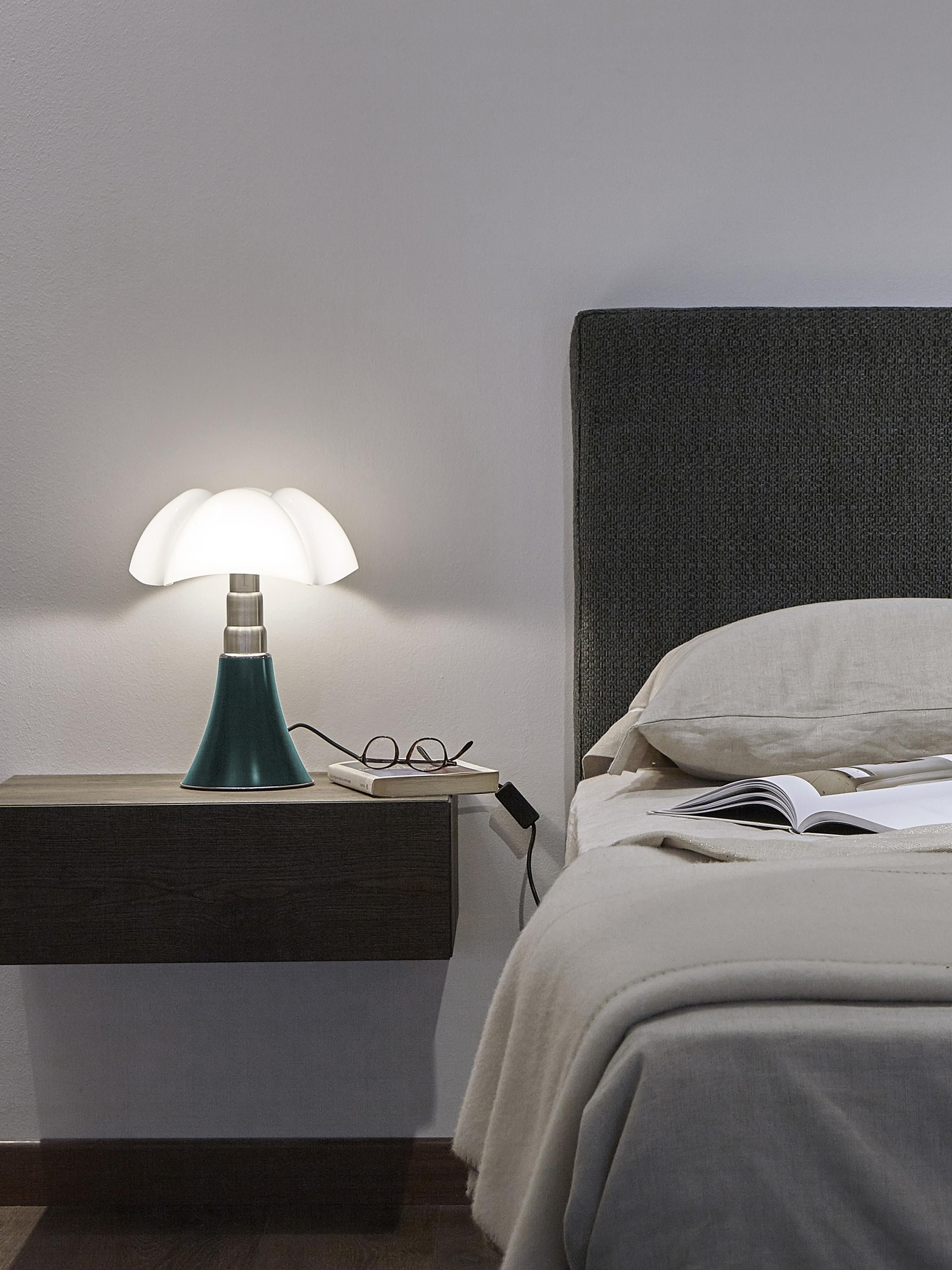 Lampe à poser LED à intensité variable Luca - Bleu pétrole, mat