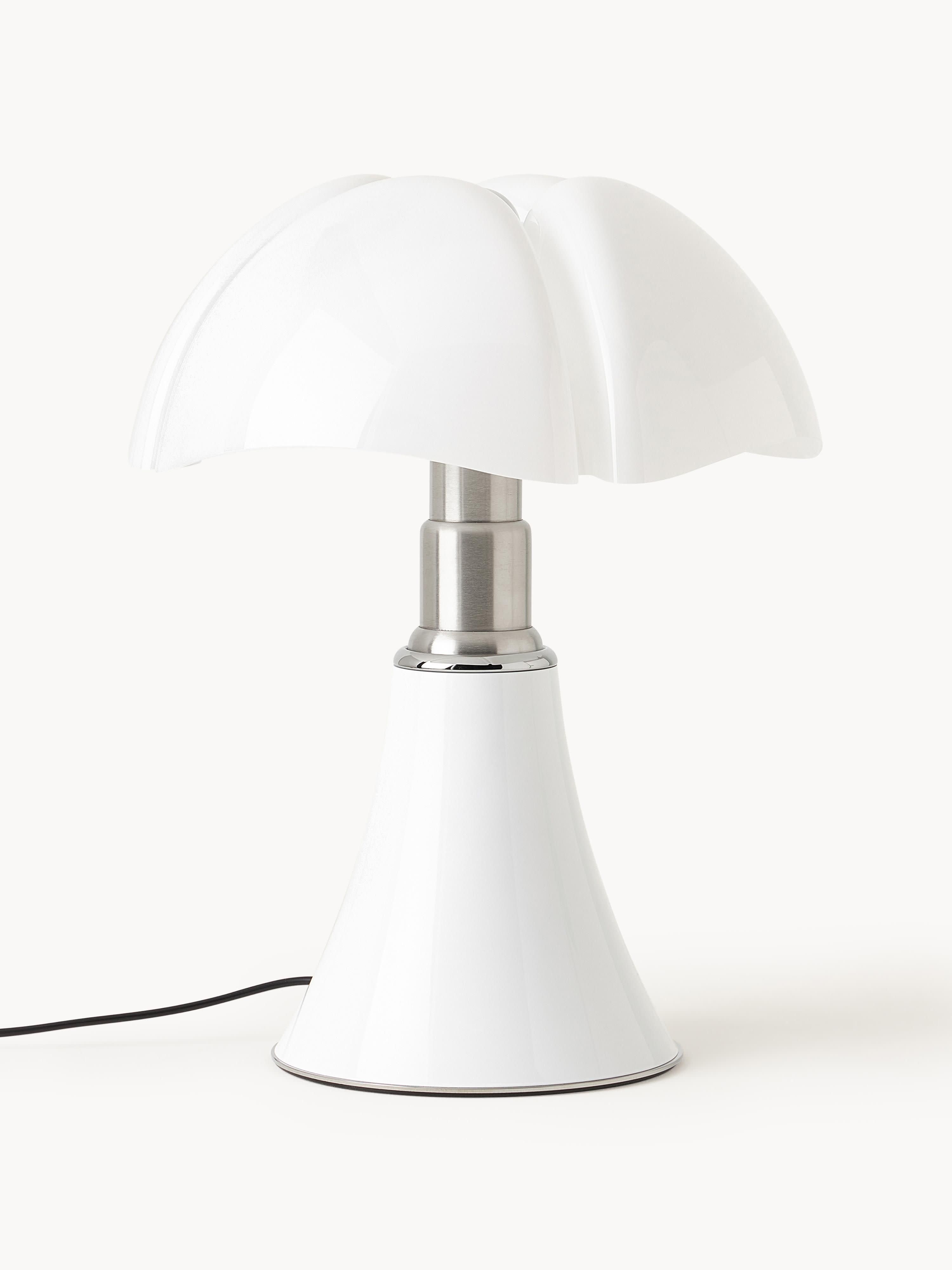 Grande lampe à poser LED à intensité variable Luca, hauteur ajustable - Blanc, haute brillance