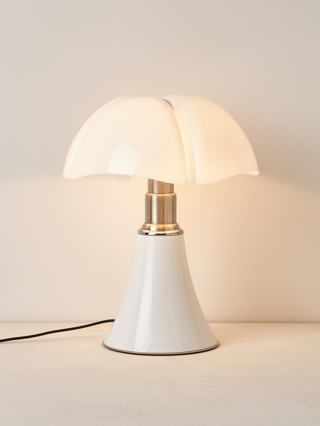Grande lampe à poser LED à intensité variable Luca, hauteur ajustable - Blanc, haute brillance