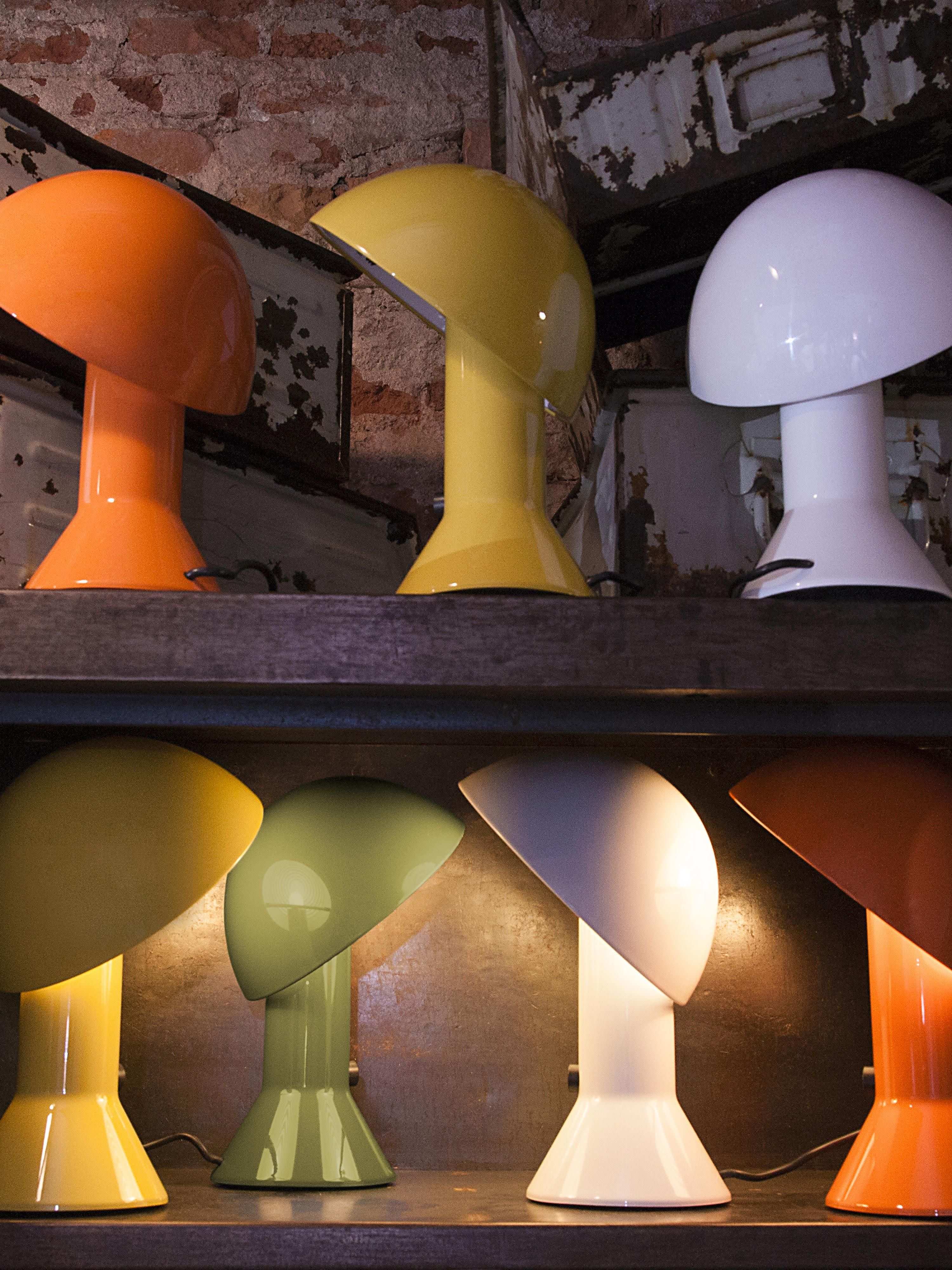Petite lampe à poser avec abat-jour réglable Rikard - Ambré, transparent