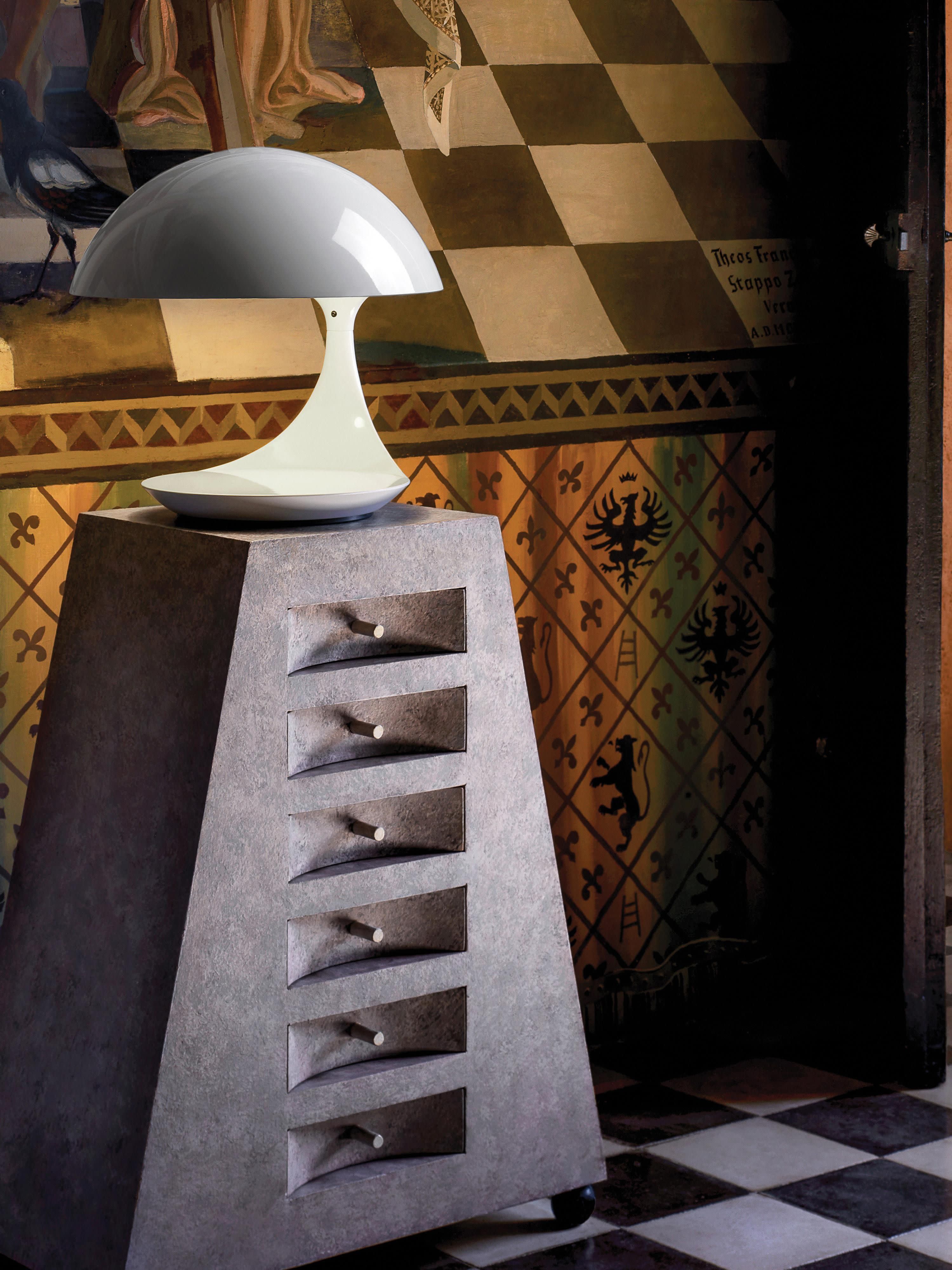 Lampe à poser avec abat-jour pivotant Hawk - Blanc