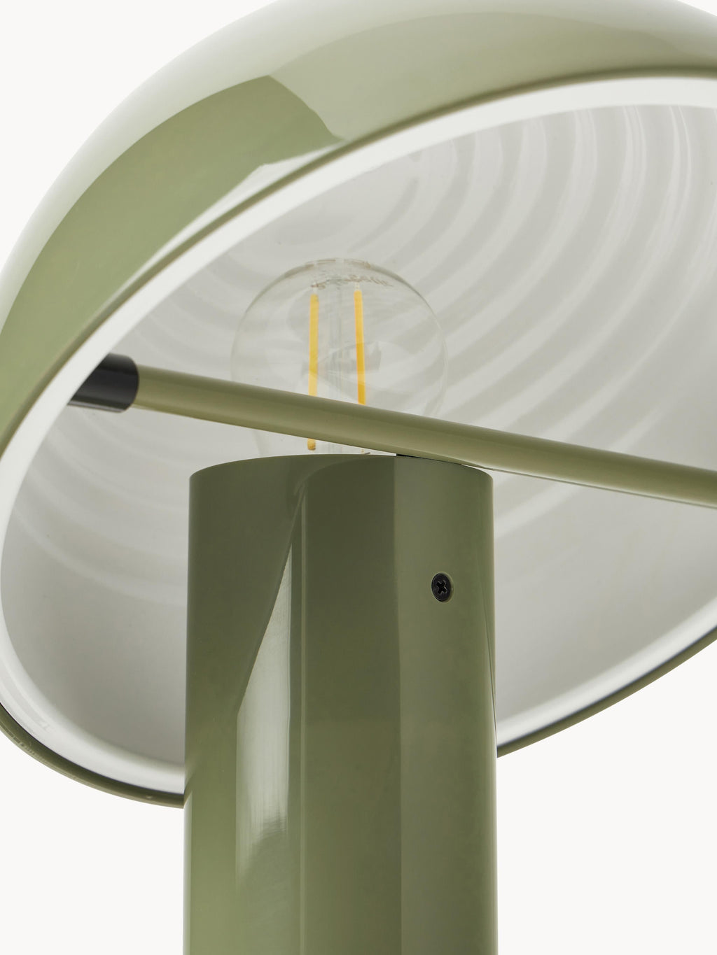 Petite lampe à poser avec abat-jour réglable Rikard - Vert olive