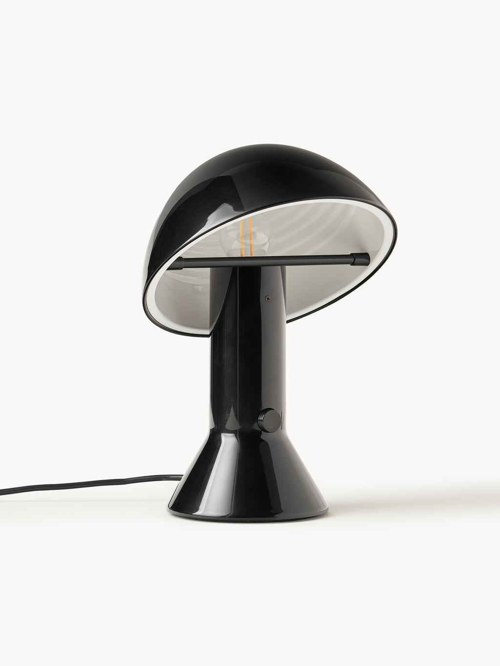 Petite lampe à poser avec abat-jour réglable Rikard - Noir