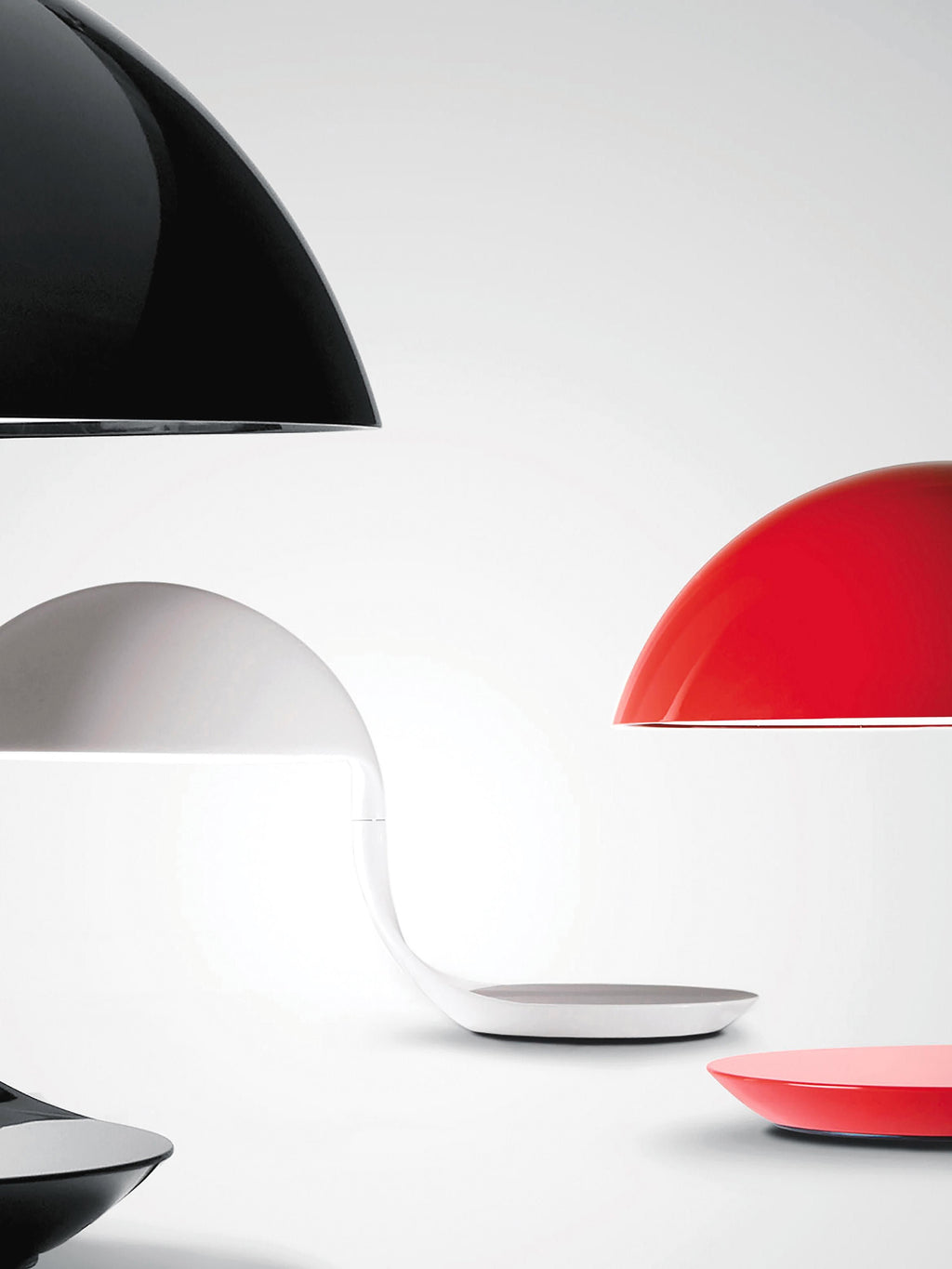 Lampe à poser avec abat-jour pivotant Hawk - Rouge