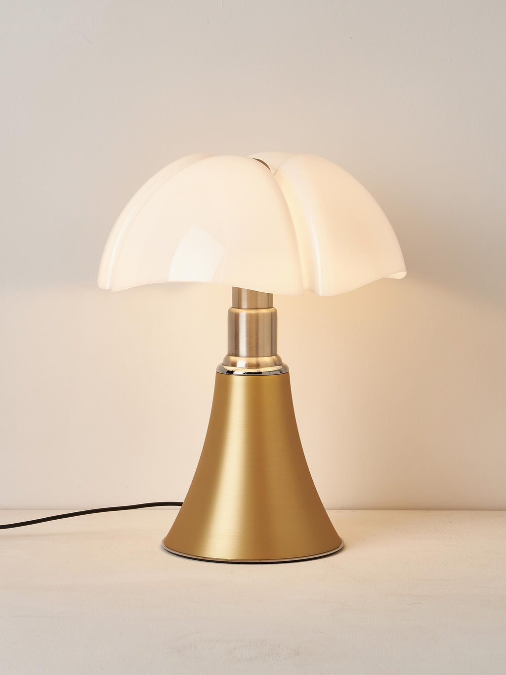 Grande lampe à poser LED à intensité variable Luca, hauteur ajustable - Doré, mat