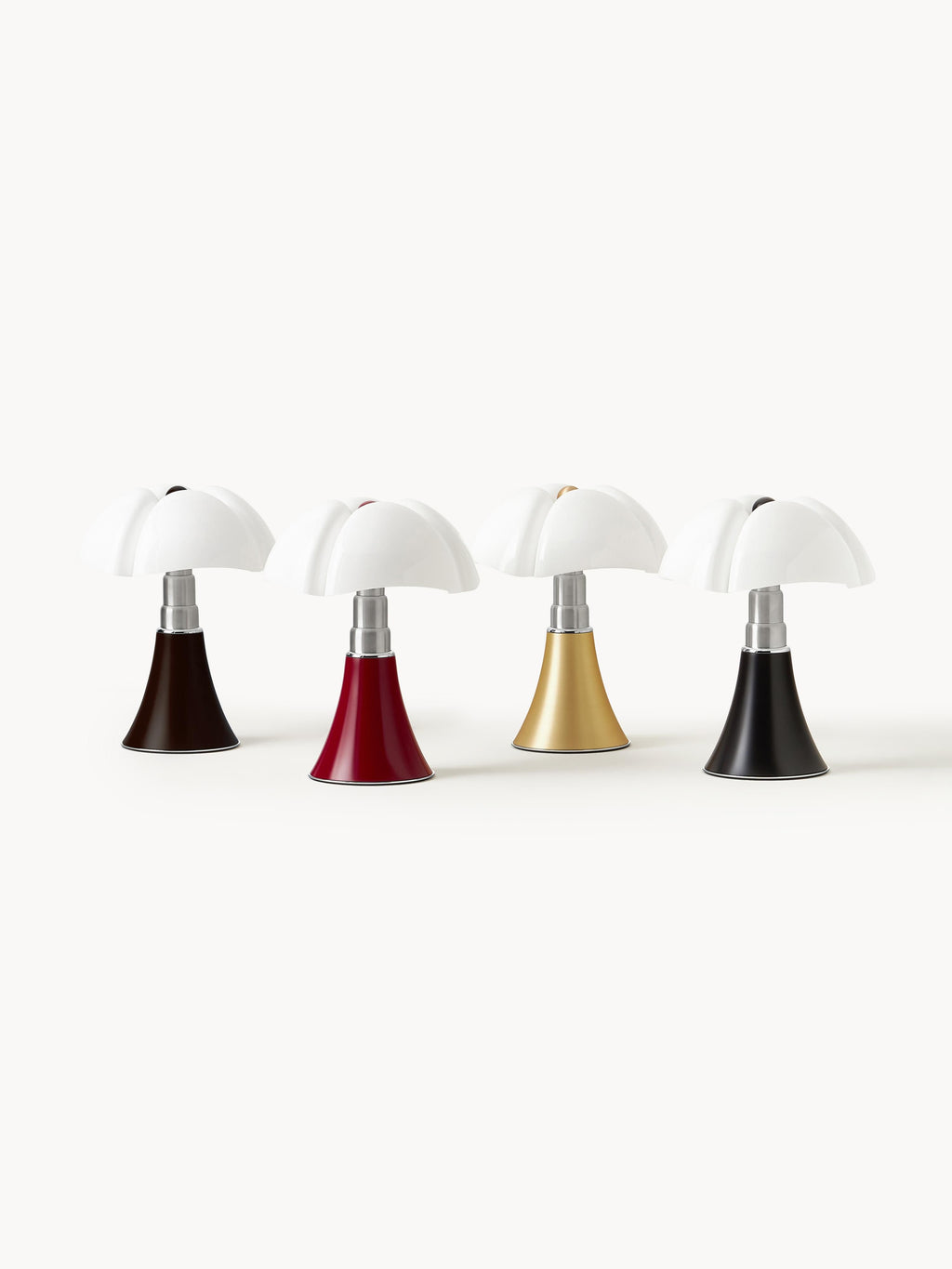 Lampe à poser LED mobile Luca, intensité variable - Brun foncé, mat