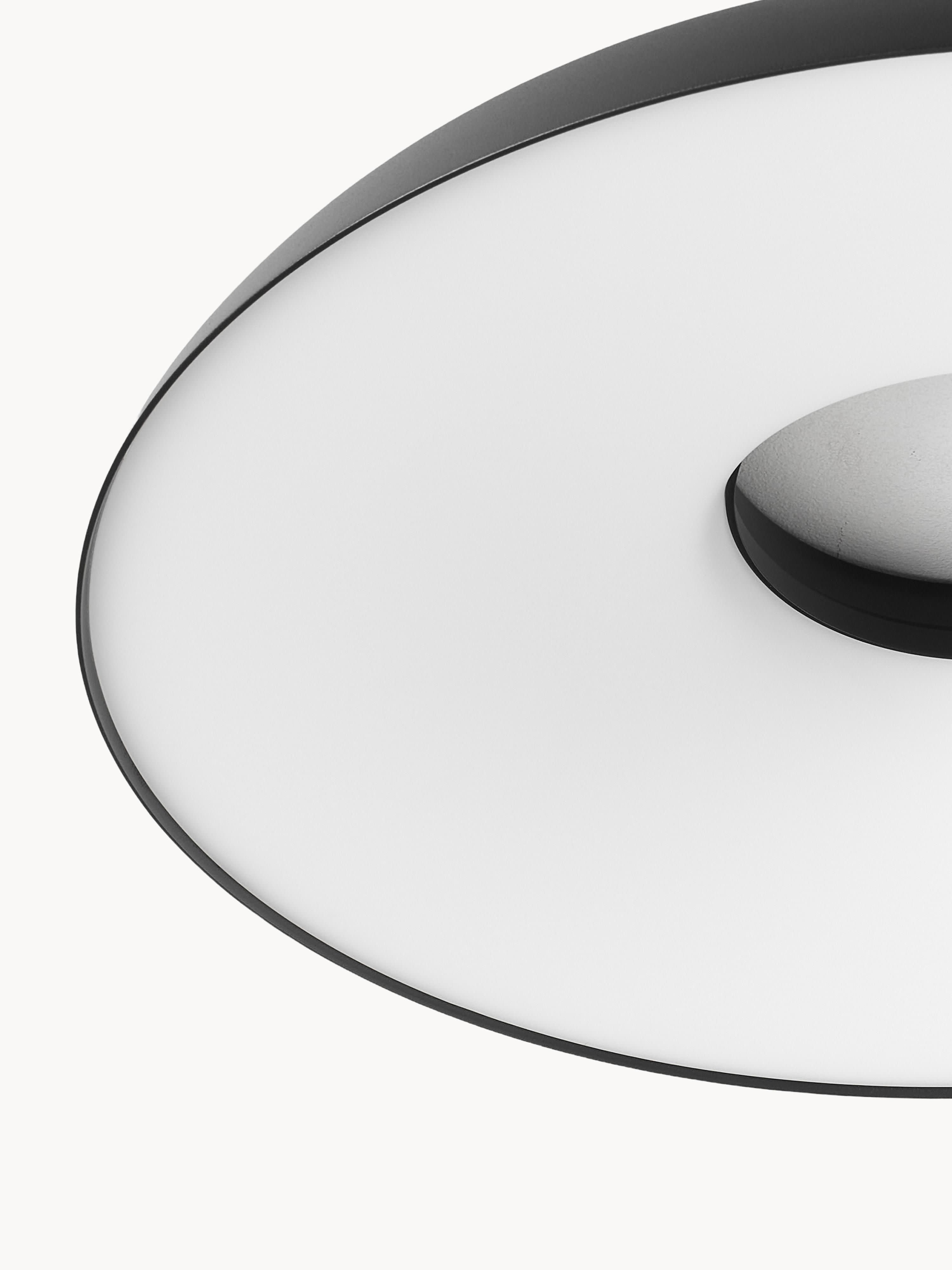 Grand plafonnier LED intensité lumineuse variable Roland - Noir