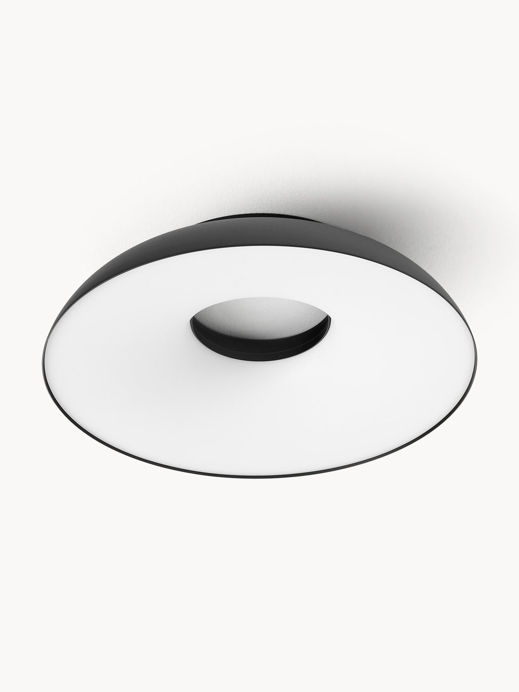 Grand plafonnier LED intensité lumineuse variable Roland - Noir