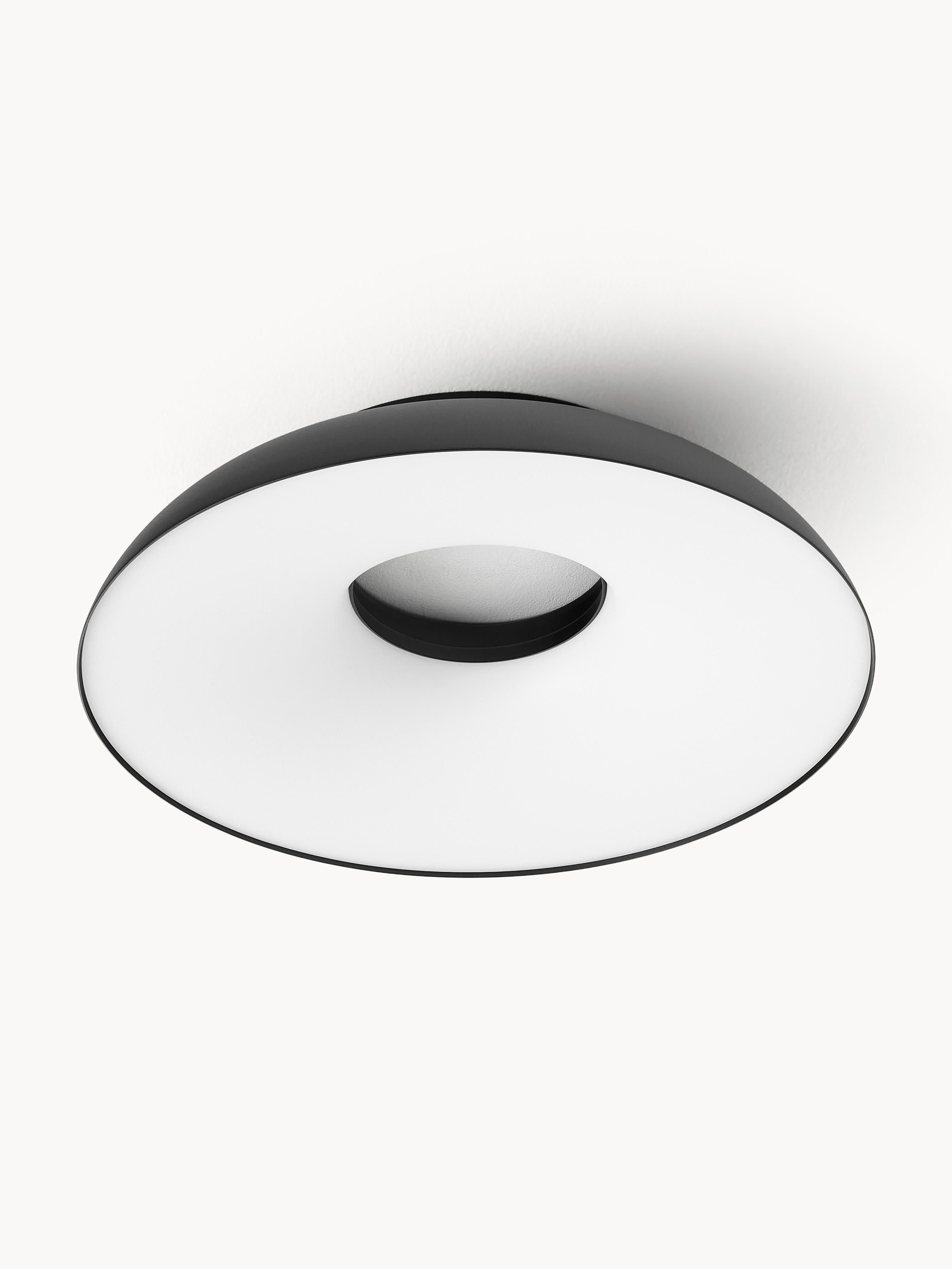 Grand plafonnier LED intensité lumineuse variable Roland - Noir