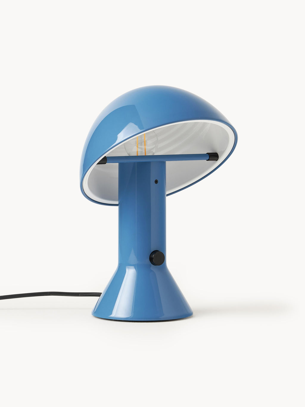 Petite lampe à poser avec abat-jour réglable Rikard - Bleu