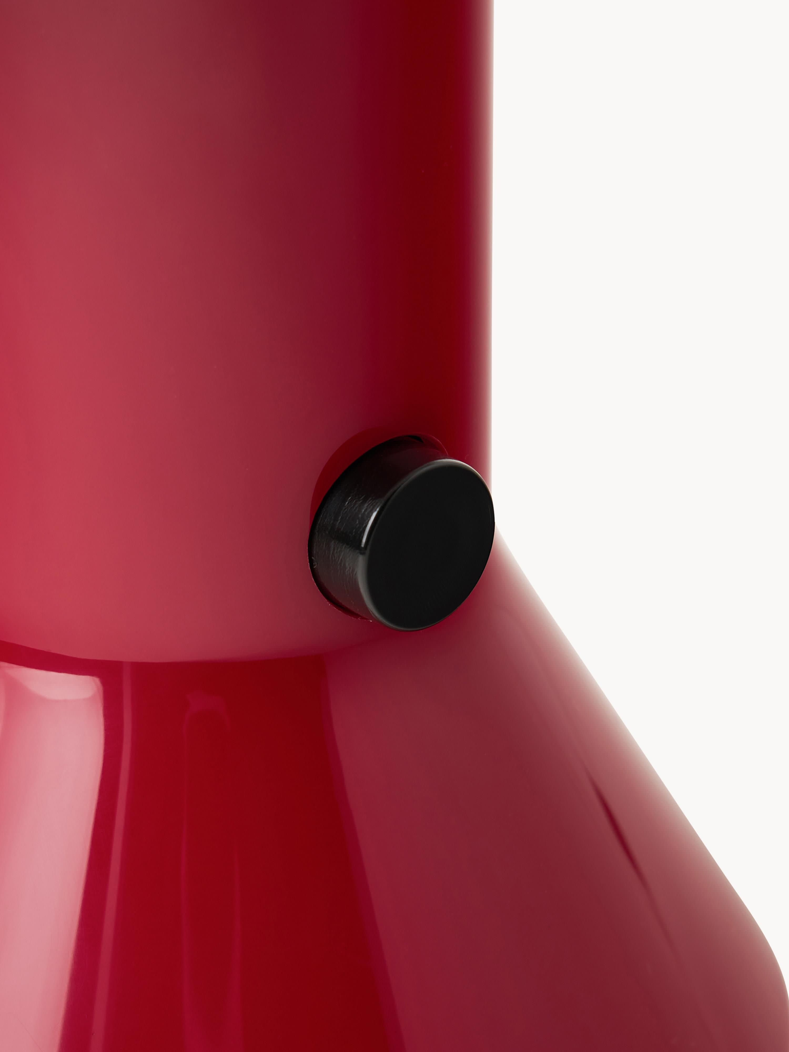 Petite lampe à poser avec abat-jour réglable Rikard - Rouge