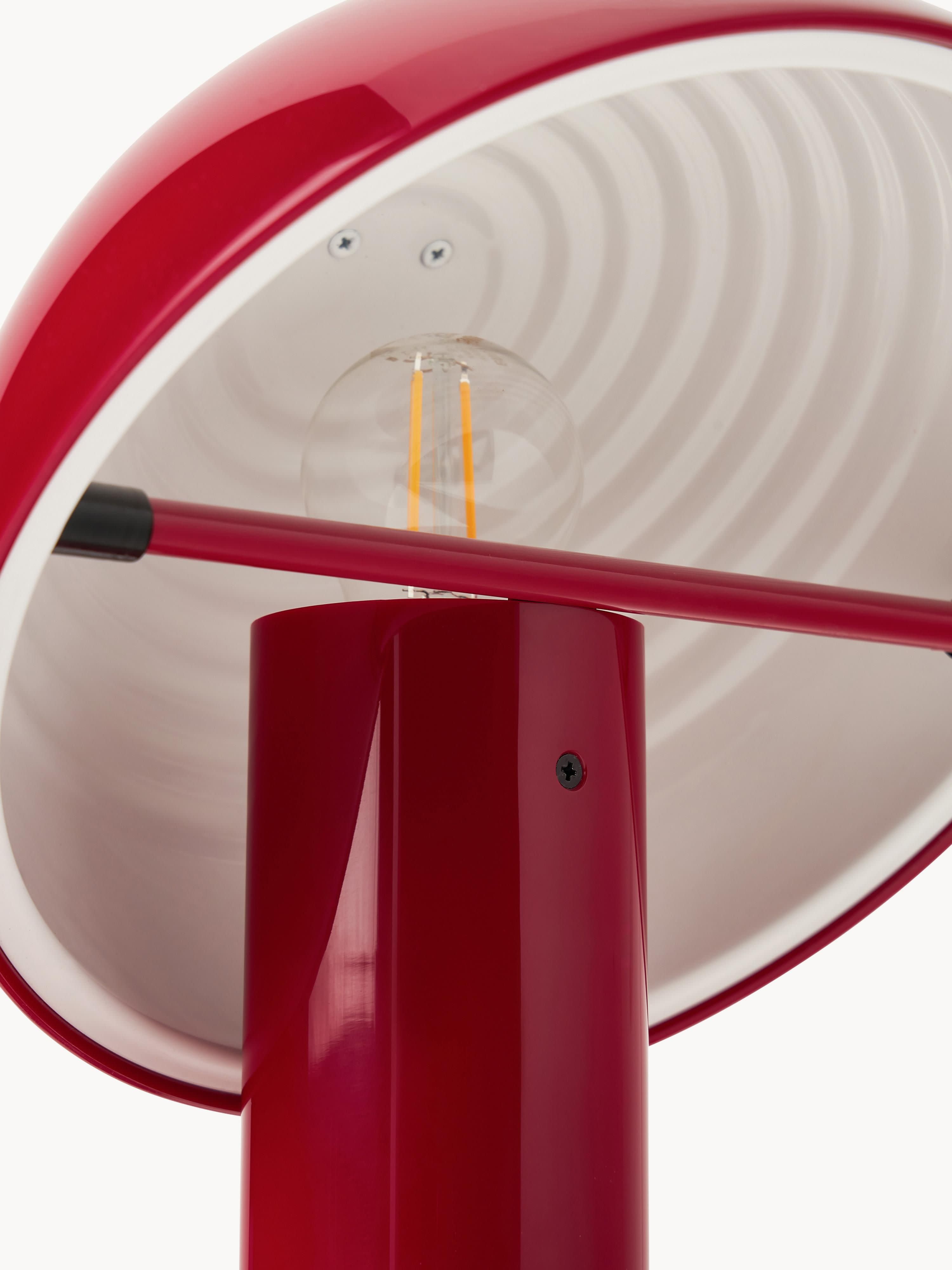 Petite lampe à poser avec abat-jour réglable Rikard - Rouge