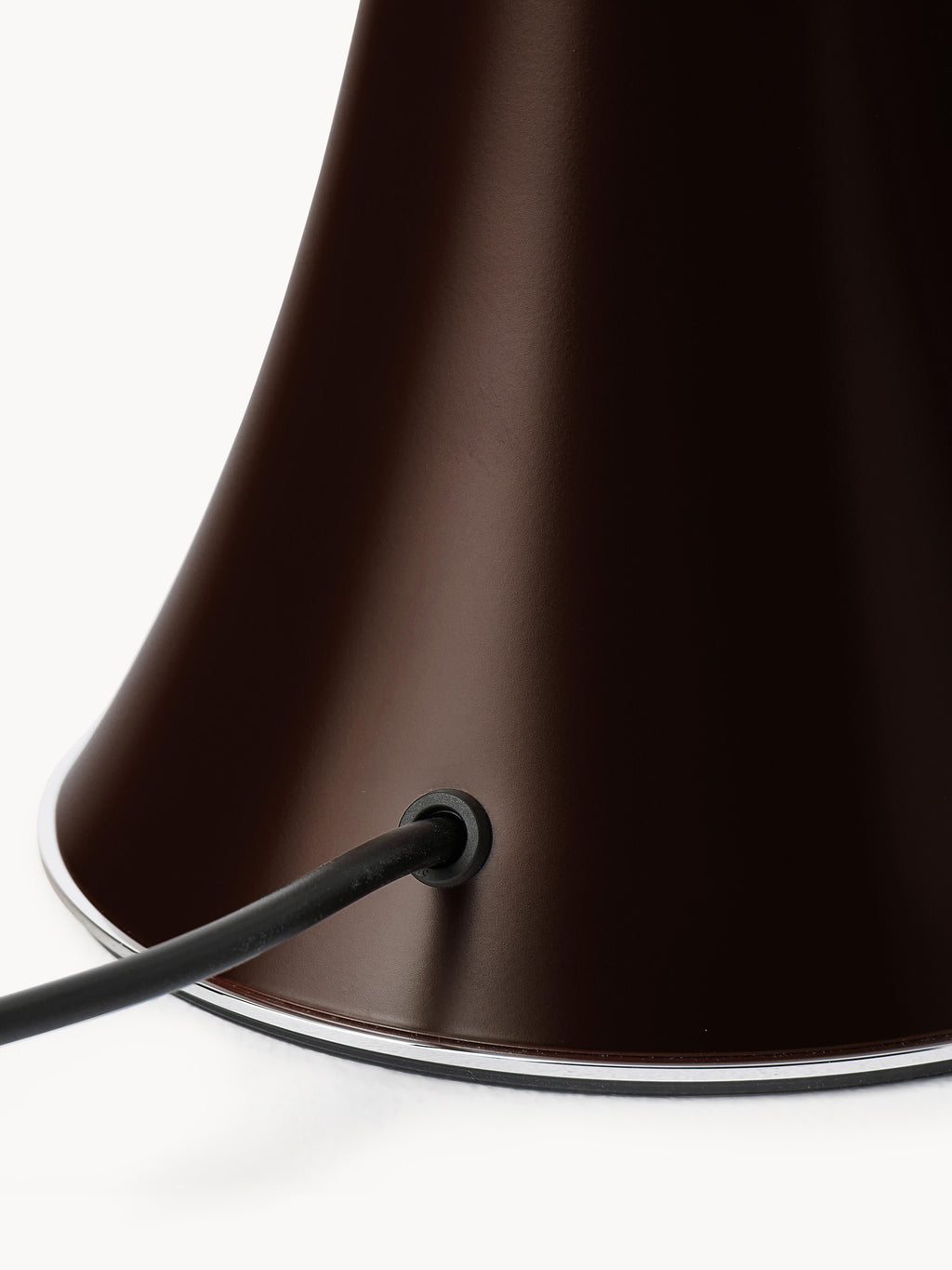 Grande lampe à poser LED à intensité variable Luca, hauteur ajustable - Brun foncé, mat