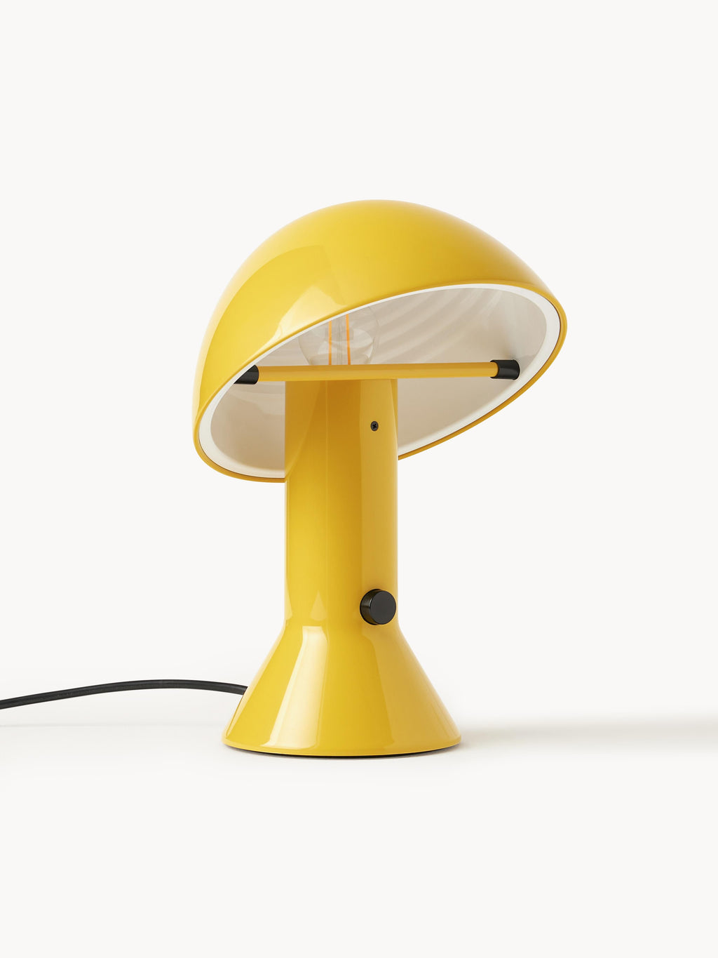 Petite lampe à poser avec abat-jour réglable Rikard - Jaune soleil
