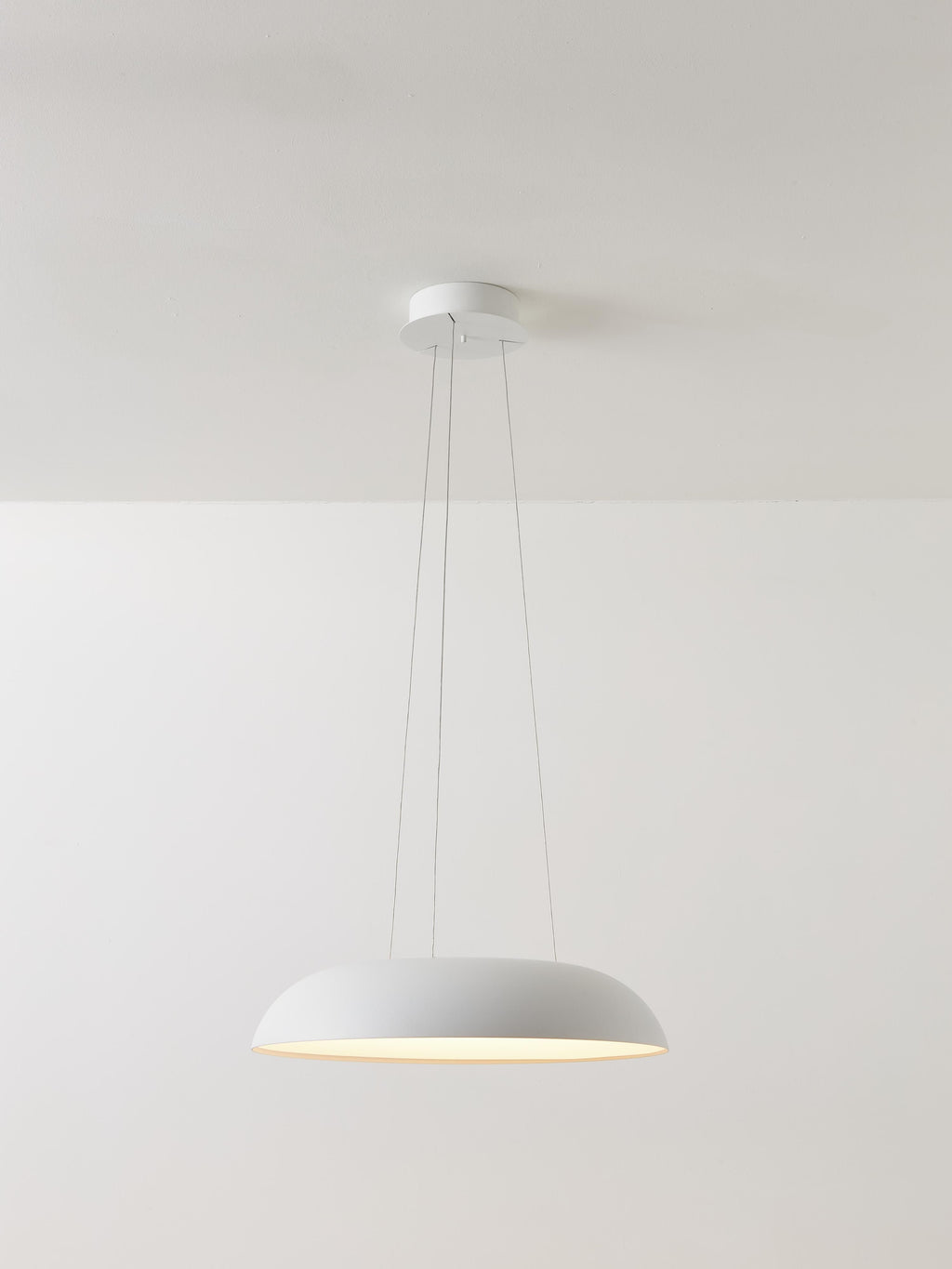 Grande suspension LED Roland, intensité ajustable - Blanc