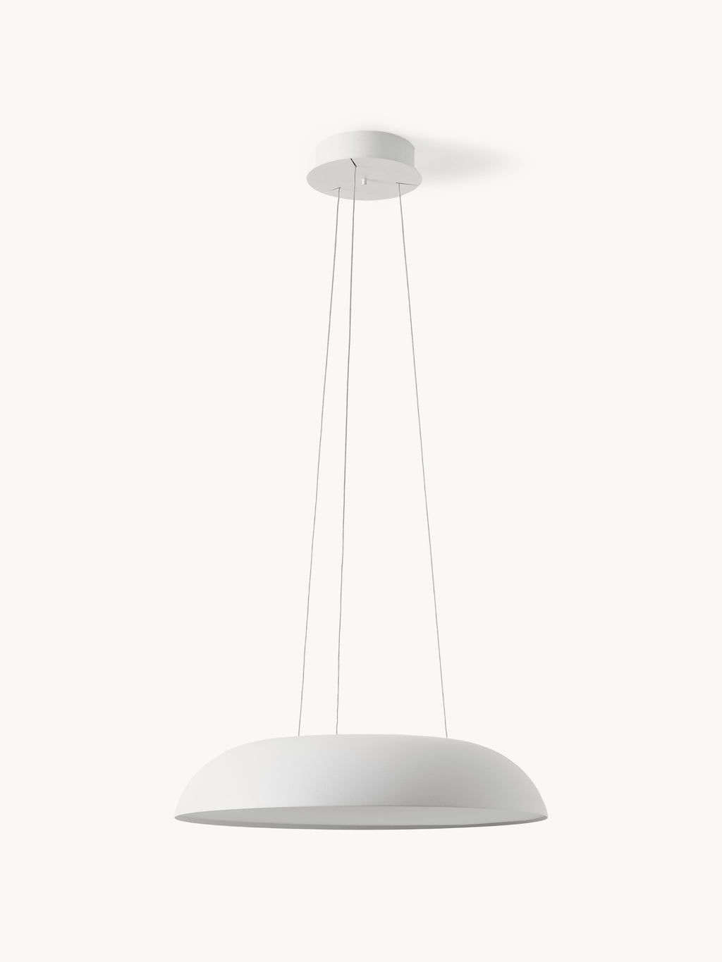 Grande suspension LED Roland, intensité ajustable - Blanc