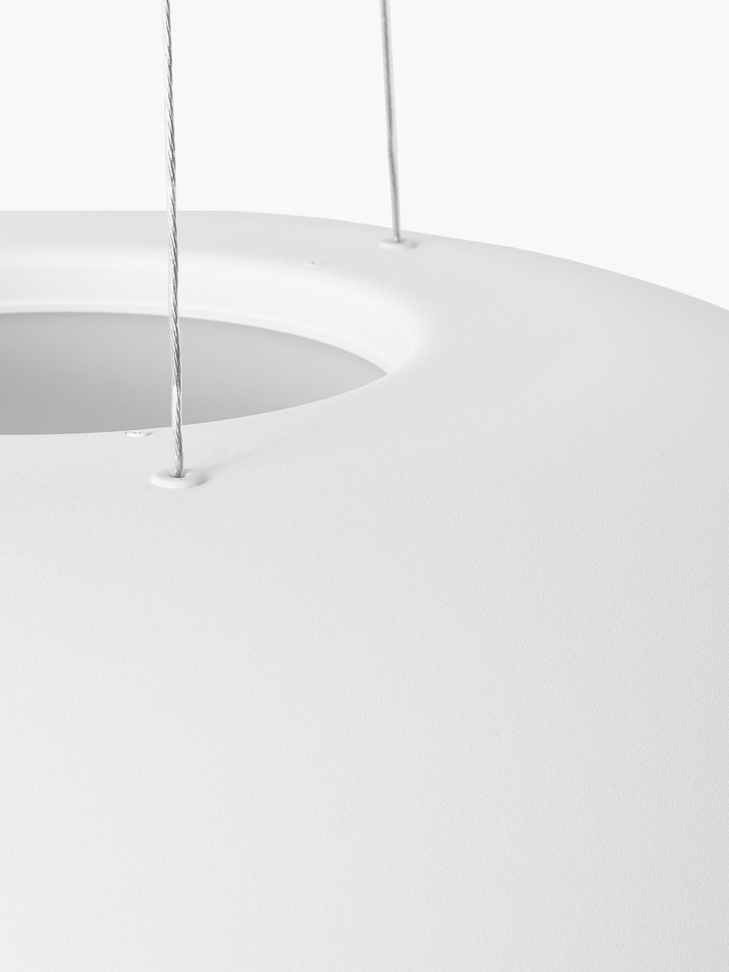 Grande suspension LED Roland, intensité ajustable - Blanc