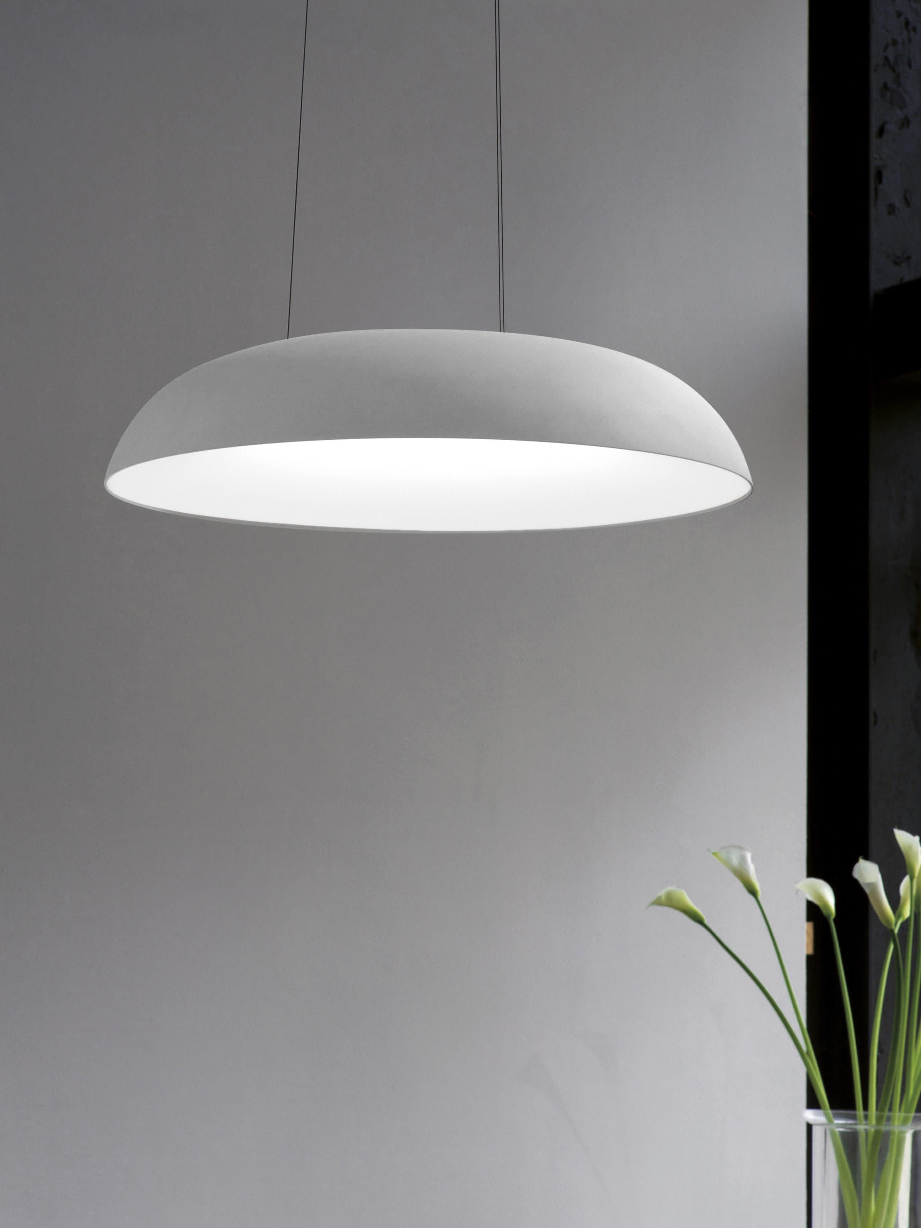 Grande suspension LED Roland, intensité ajustable - Blanc