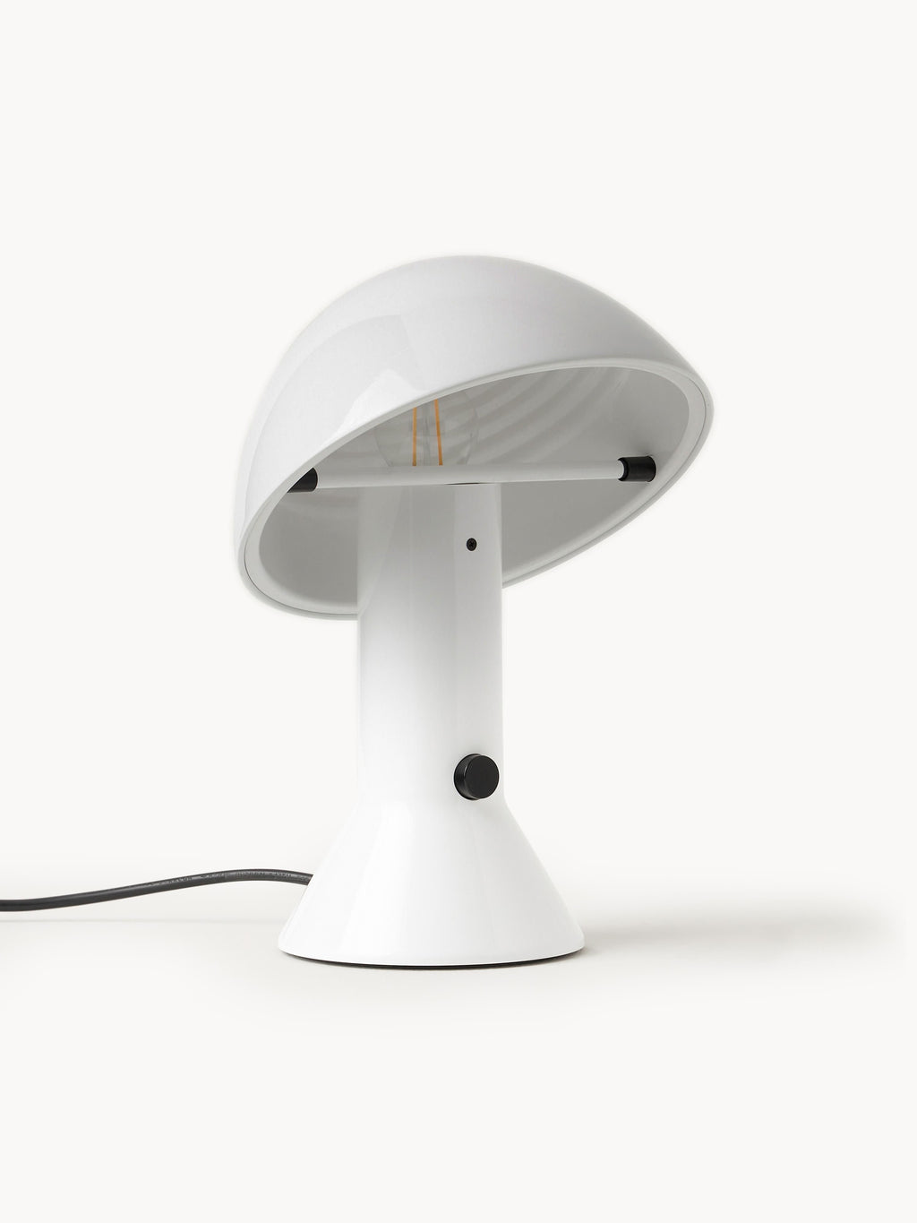 Petite lampe à poser avec abat-jour réglable Rikard - Blanc