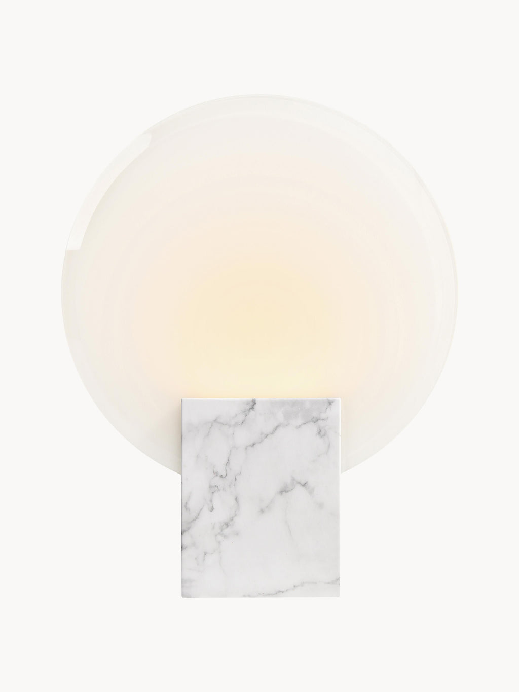 Applique murale LED Ulrik, intensité ajustable - Blanc cassé, look marbre