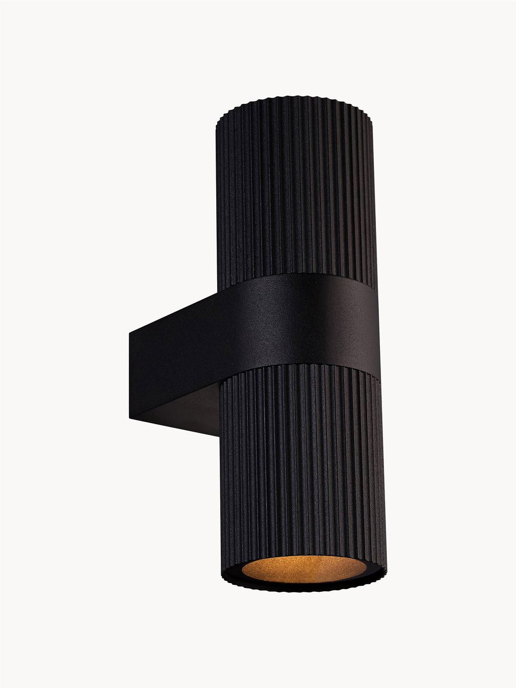 Applique murale d'extérieur Novar - Corps de lampe, extérieur : noir
Intérieur : doré