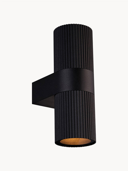 Applique murale d'extérieur Novar - Corps de lampe, extérieur : noir
Intérieur : doré