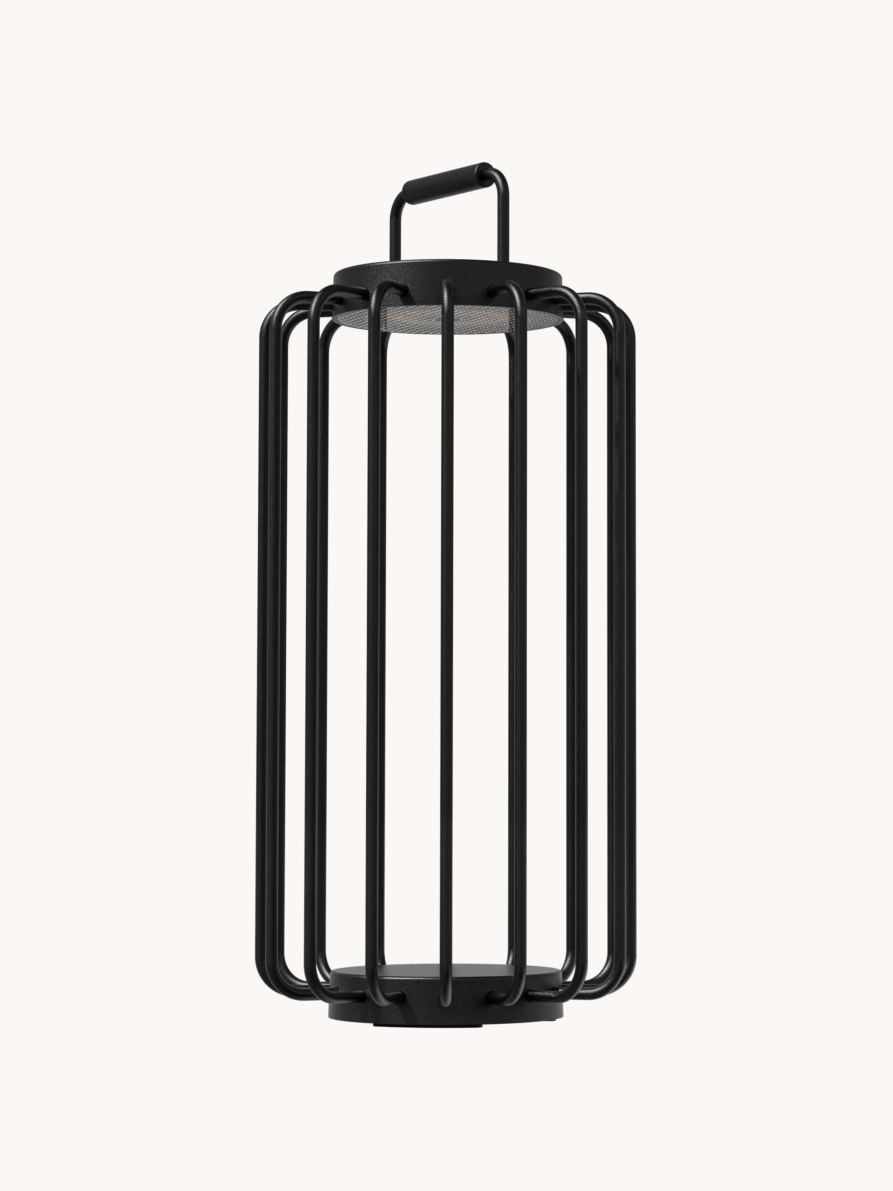Lanterne LED mobile Terho, intensité ajustable - Noir