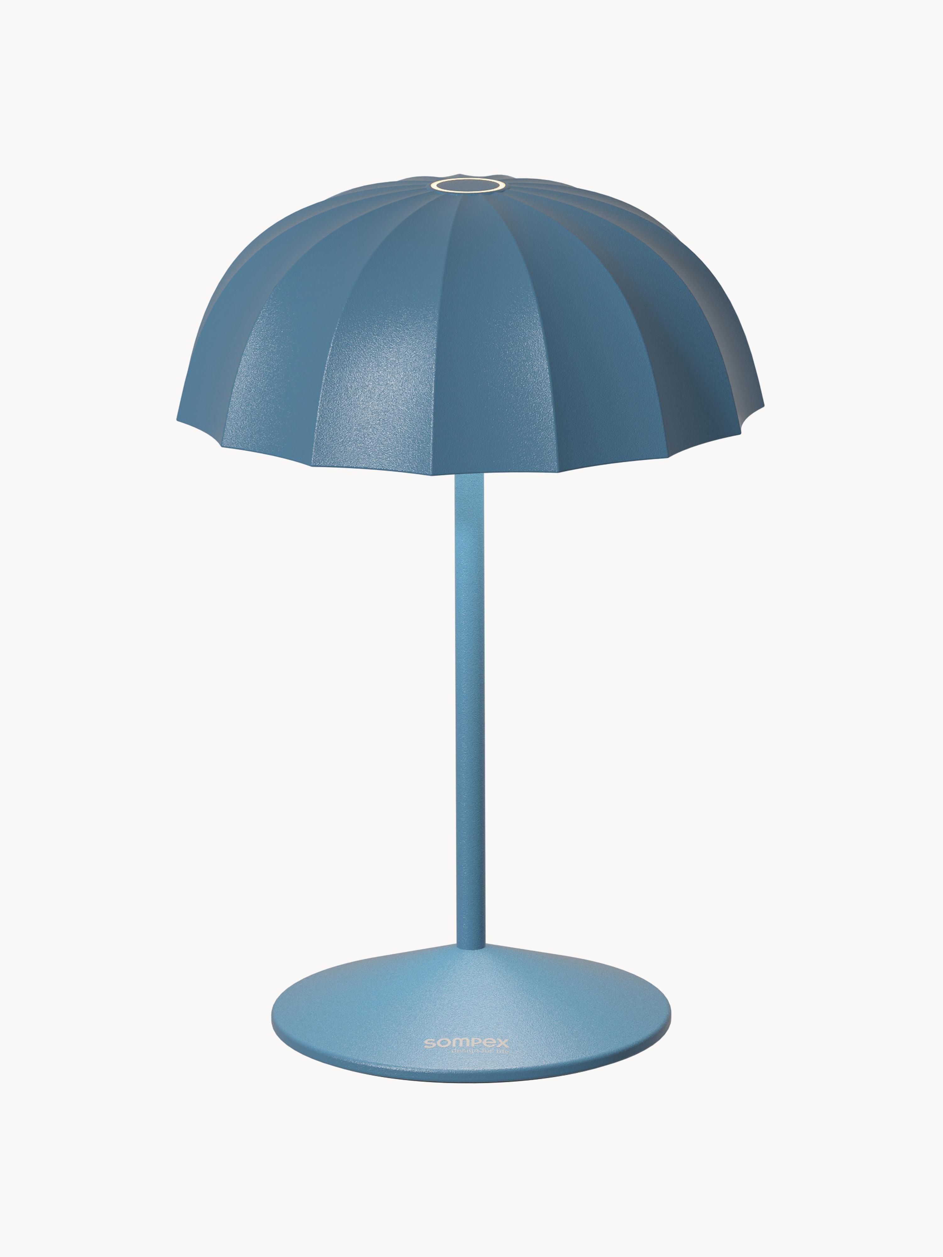 Petite lampe d'extérieur LED mobile Klaas, intensité ajustable - Gris-bleu