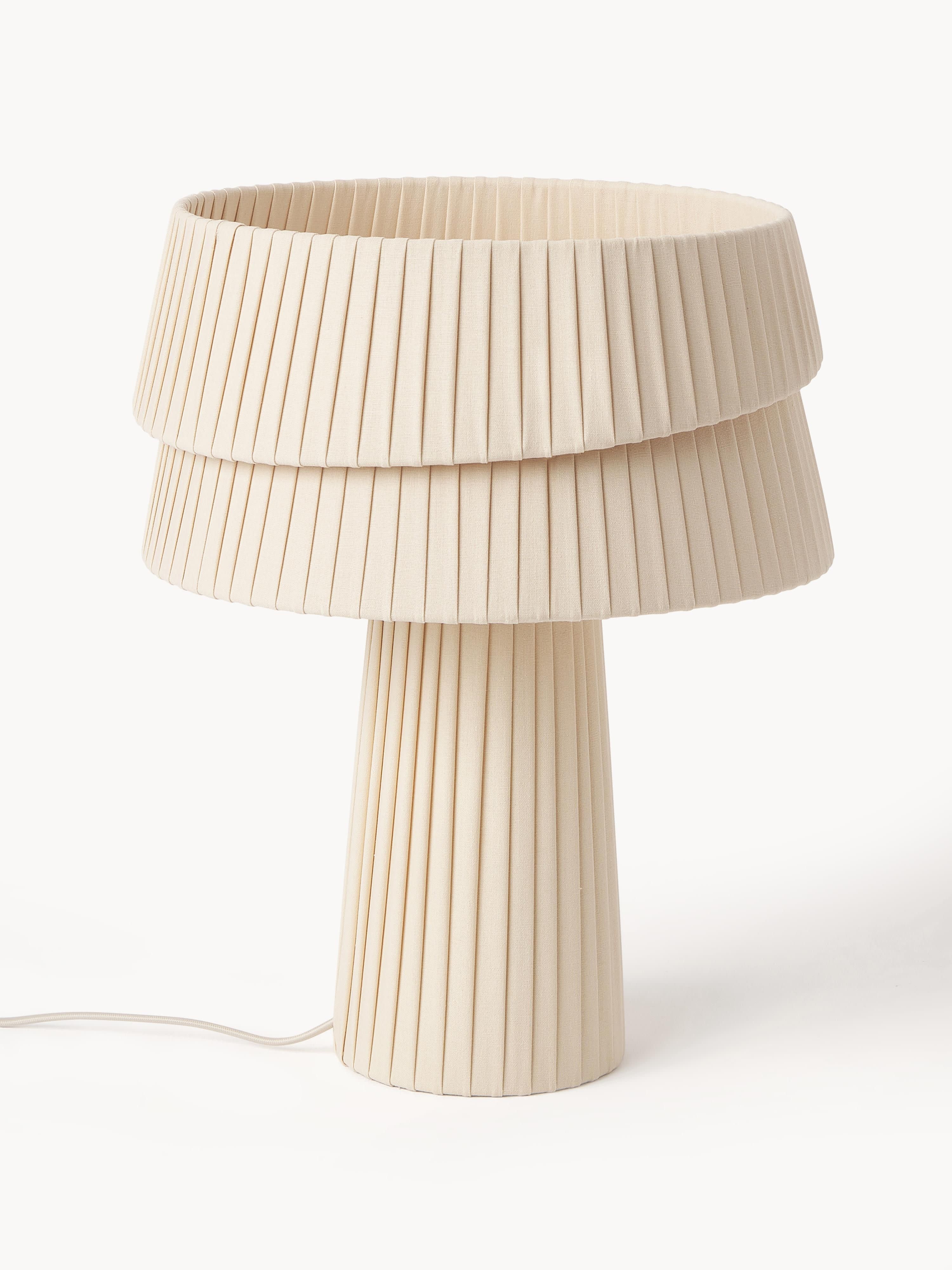 Lampe à poser avec abat-jour asymétrique Elfrad - Beige